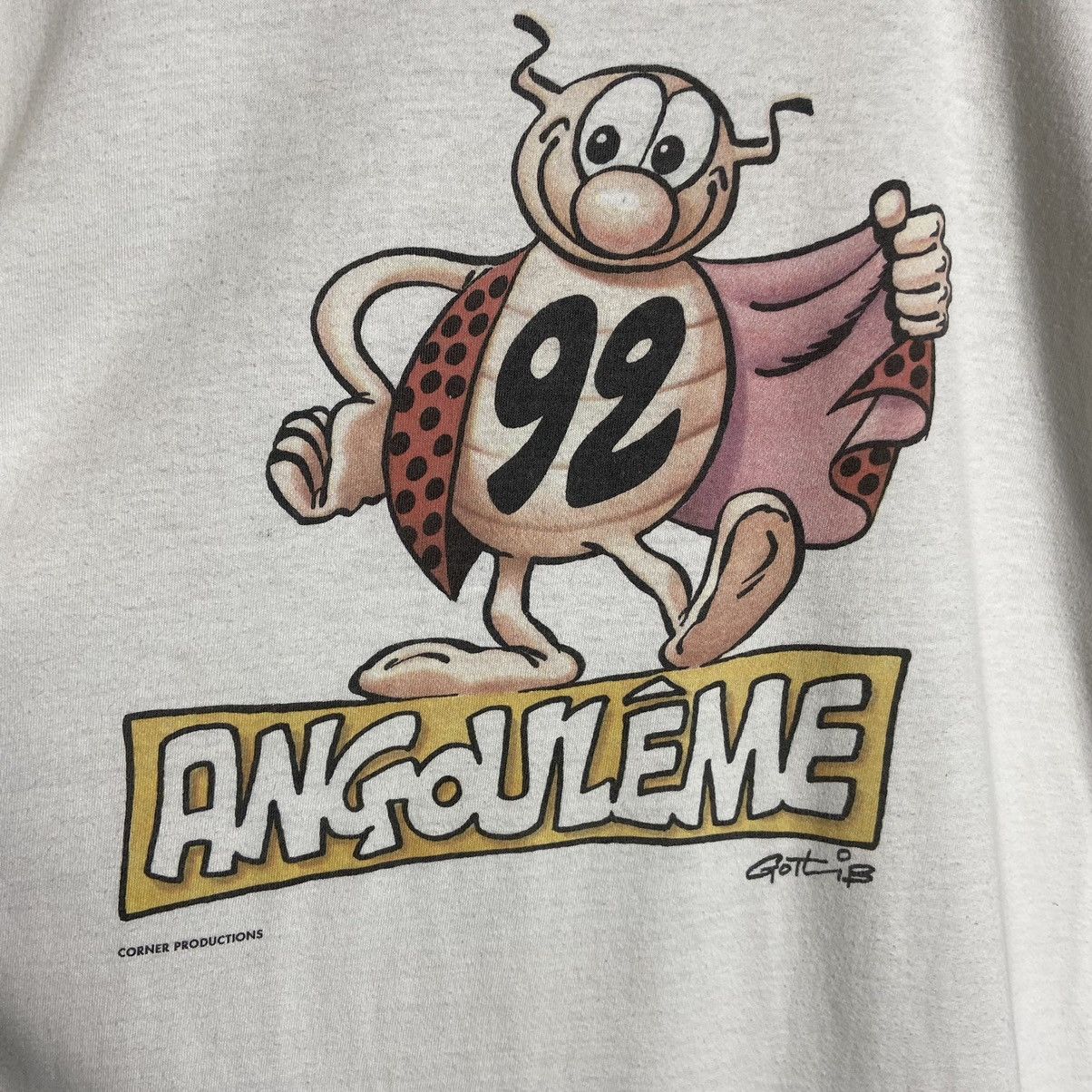 Vintage Vintage 90s Gotlib Bug Comics T-Shirt Size US XL / EU 56 / 4 - 4 Thumbnail