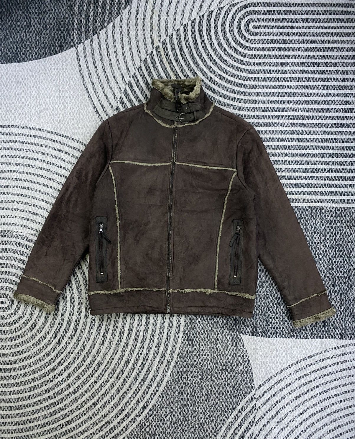 Japanese Brand Vintage BARCEDOS Real Street Order Suede Leather Jacket Size US M / EU 48-50 / 2 - 1 Thumbnail