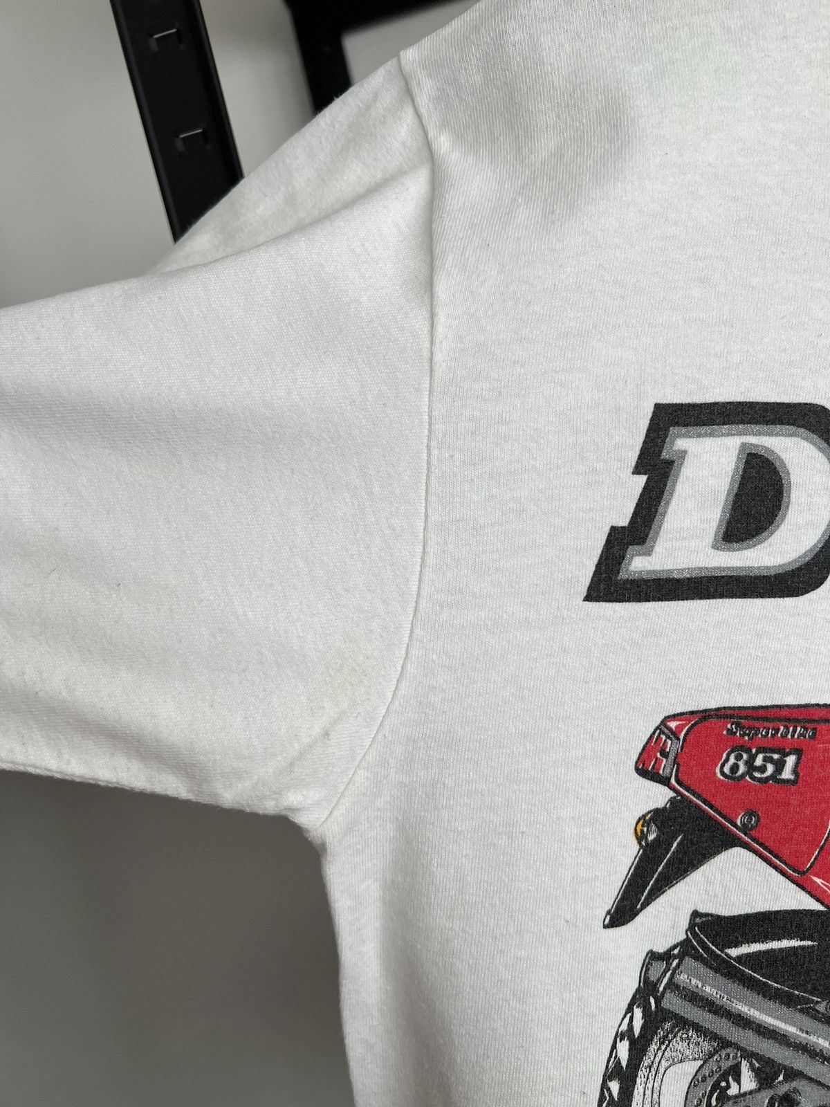 Ducati Vintage 90s Ducati 851 Moto Racing Promo White T-shirt Size US M / EU 48-50 / 2 - 8 Thumbnail