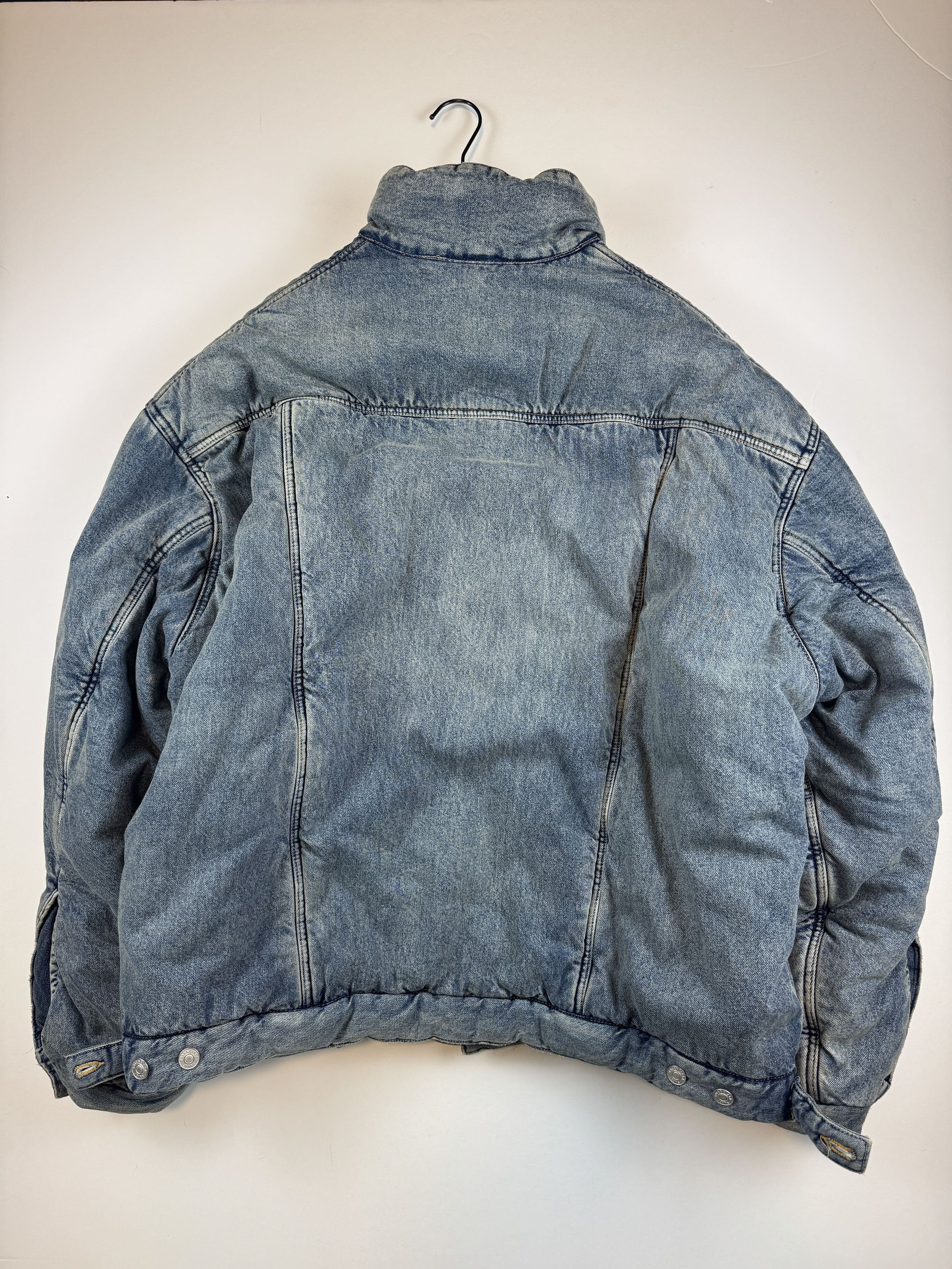 Balenciaga Balenciaga Padded Oversized Denim Jacket Size US S / EU 44-46 / 1 - 2 Thumbnail
