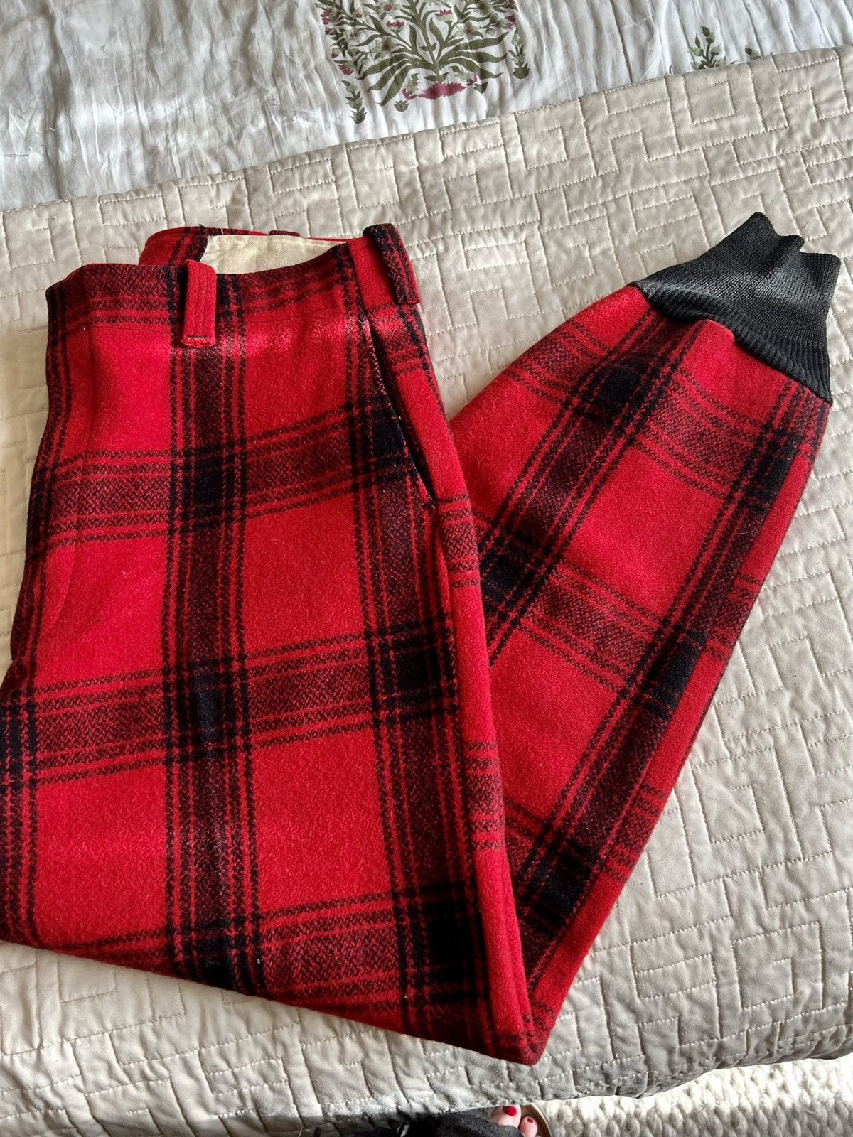Vintage Vintage J.C.Higgens plaid Hunting joggers Size US 35 - 3 Thumbnail
