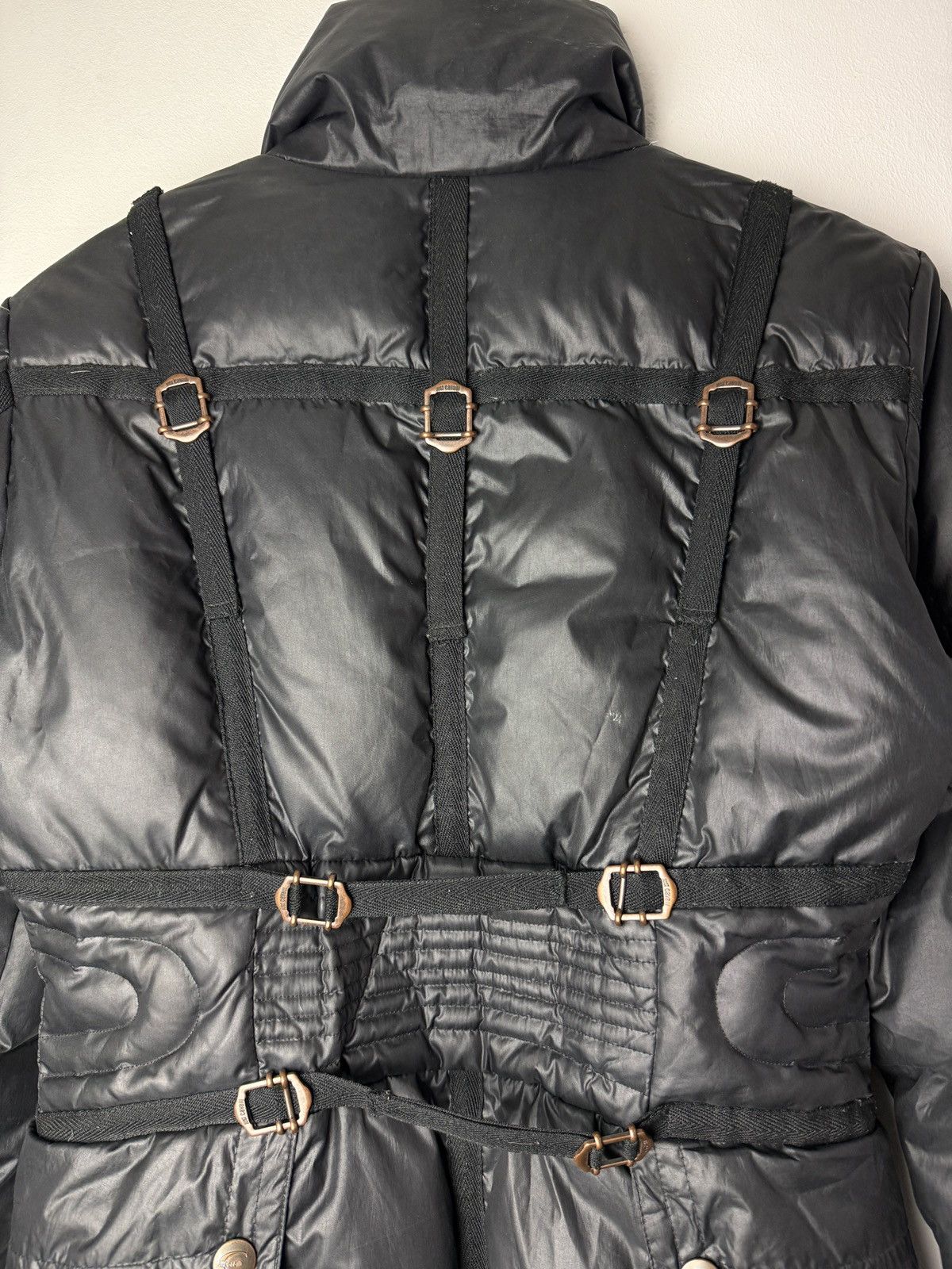 Just Cavalli Early 00s Just Cavalli Bondage Down Jacket Size XS / US 0-2 / IT 36-38 - 4 Thumbnail