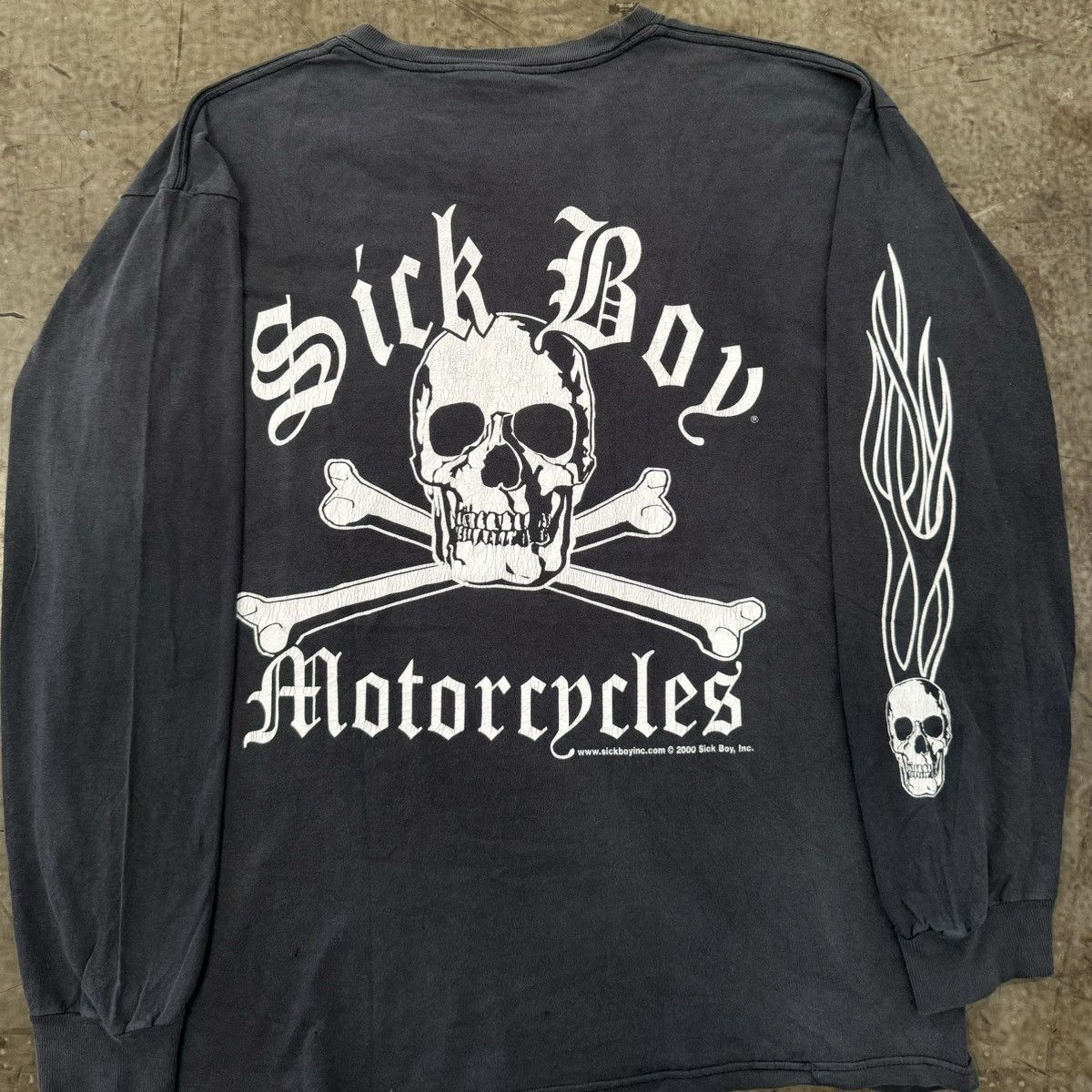 Harley Davidson × Vintage vintage 2000 sickboy motorcycle club Flame hit L/S Size US L / EU 52-54 / 3 - 2 Thumbnail