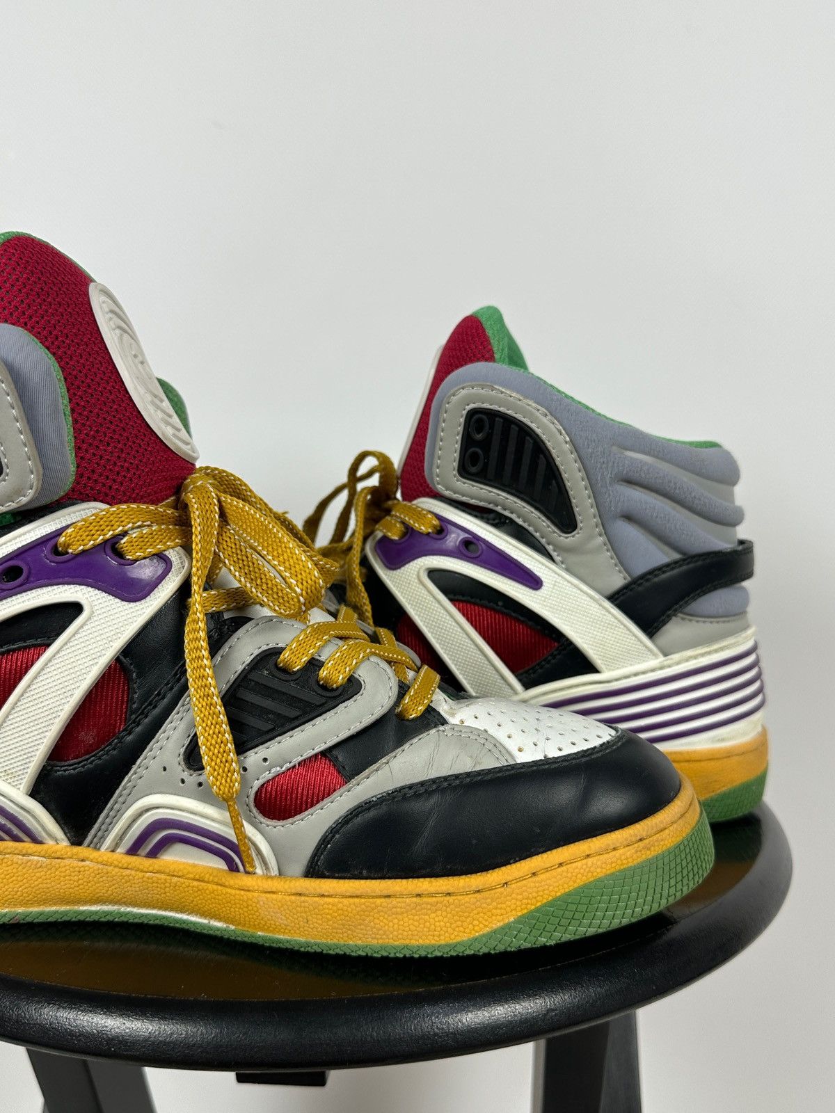 Gucci Gucci Basket Hi Top Sneakers Size US 8.5 / EU 41-42 - 16 Thumbnail