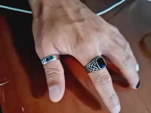 Jewelry Double Ring Set ( size 7 to 12 ) Size ONE SIZE - 1 Thumbnail