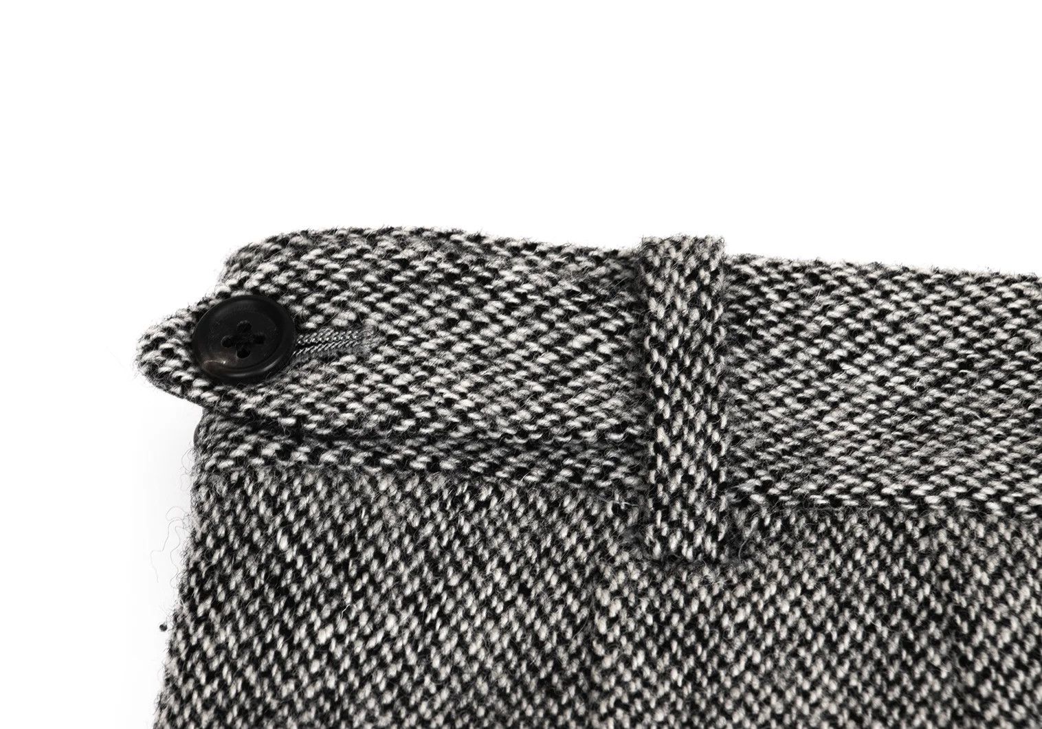 Yohji Yamamoto Yohji Yamamoto Mixed Wool Two-Tuck Pants Size US 34 / EU 50 - 14 Thumbnail