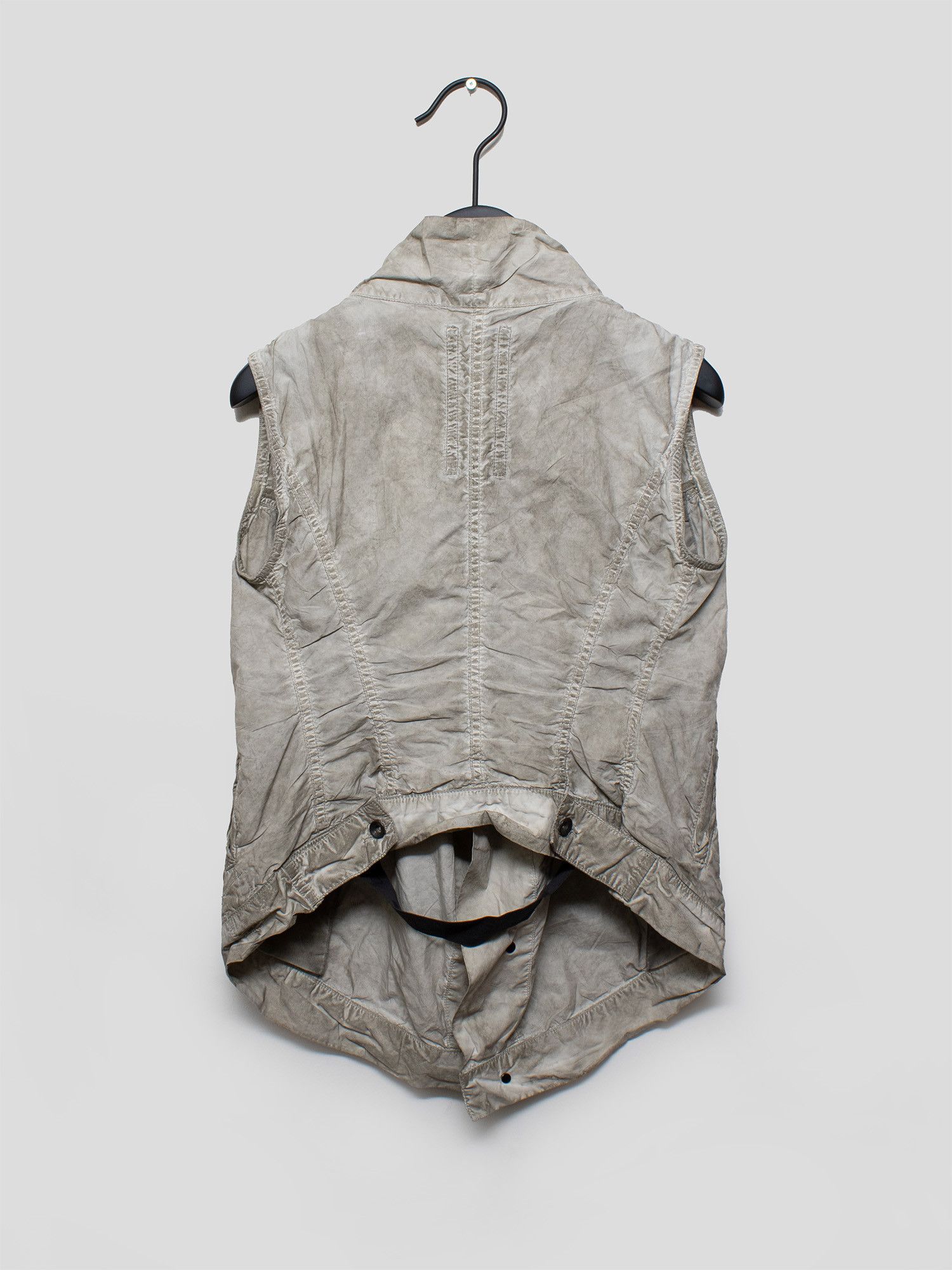 Rick Owens Drkshdw Rick Owens 2010s olmar mirta Garment Dyed Vest Size XS / US 0-2 / IT 36-38 - 3 Thumbnail