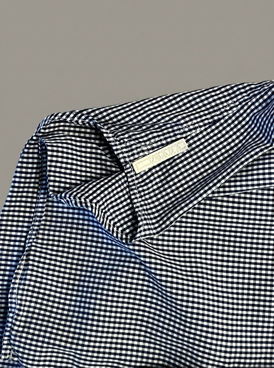 Prada Prada Milano Gingham Check Shirt — Navy Blue/White Size US L / EU 52-54 / 3 - 5 Thumbnail