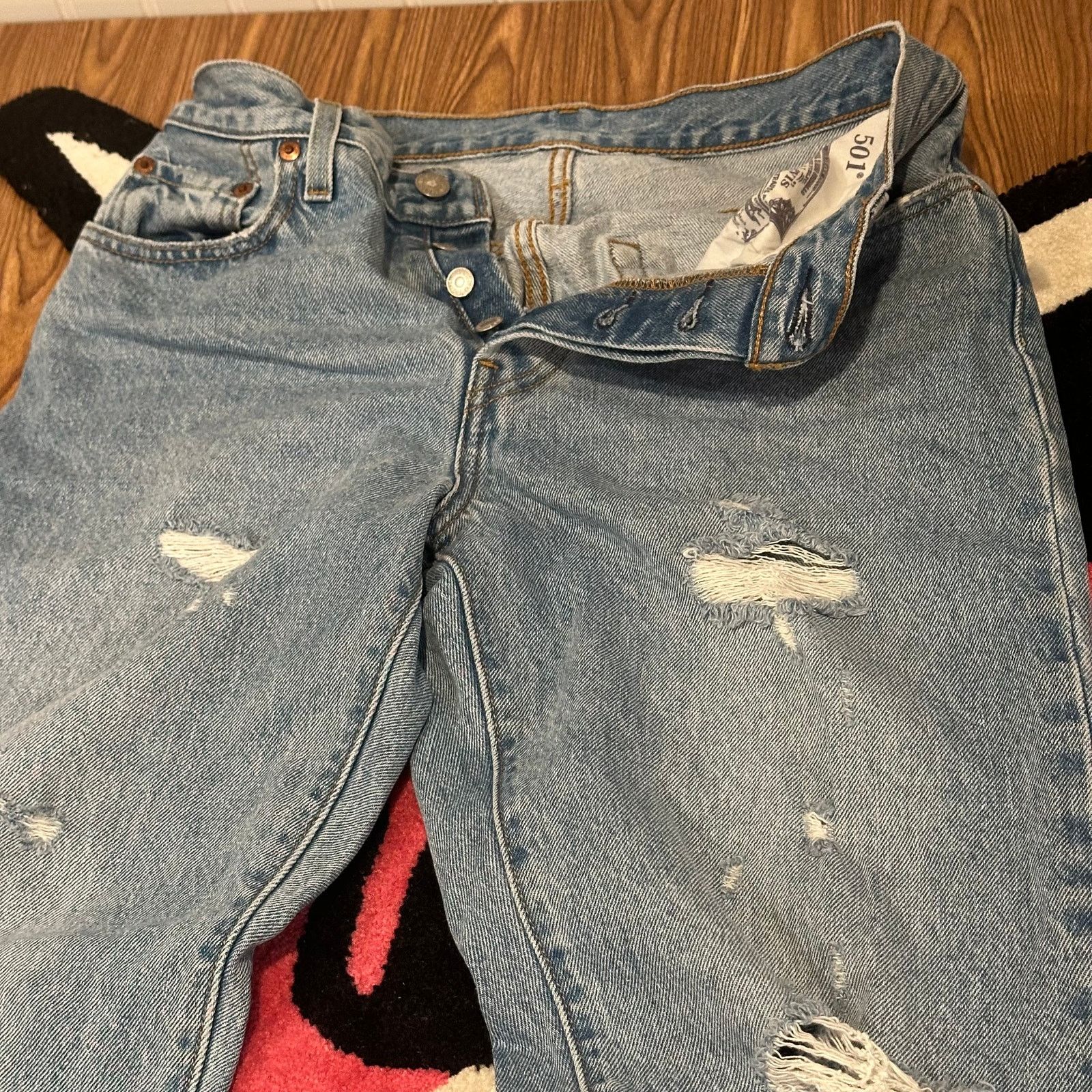 Levi's Levi’s® 94 Baggy Distressed Jeans – Size 29 – As Pictured Size 29" - 4 Thumbnail
