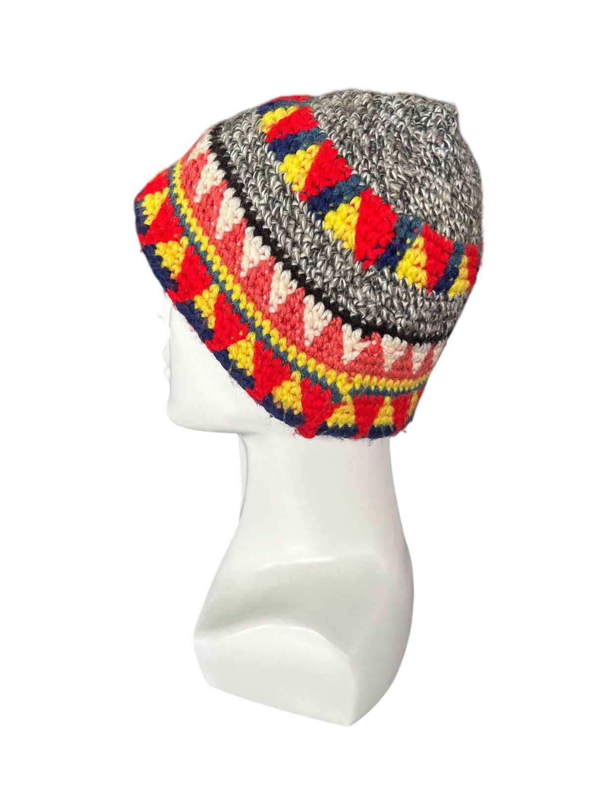 Japanese Brand × Kapital × Vintage Crochet Knitted handmade Beanie Hats☠️☠️ Size ONE SIZE - 3 Thumbnail