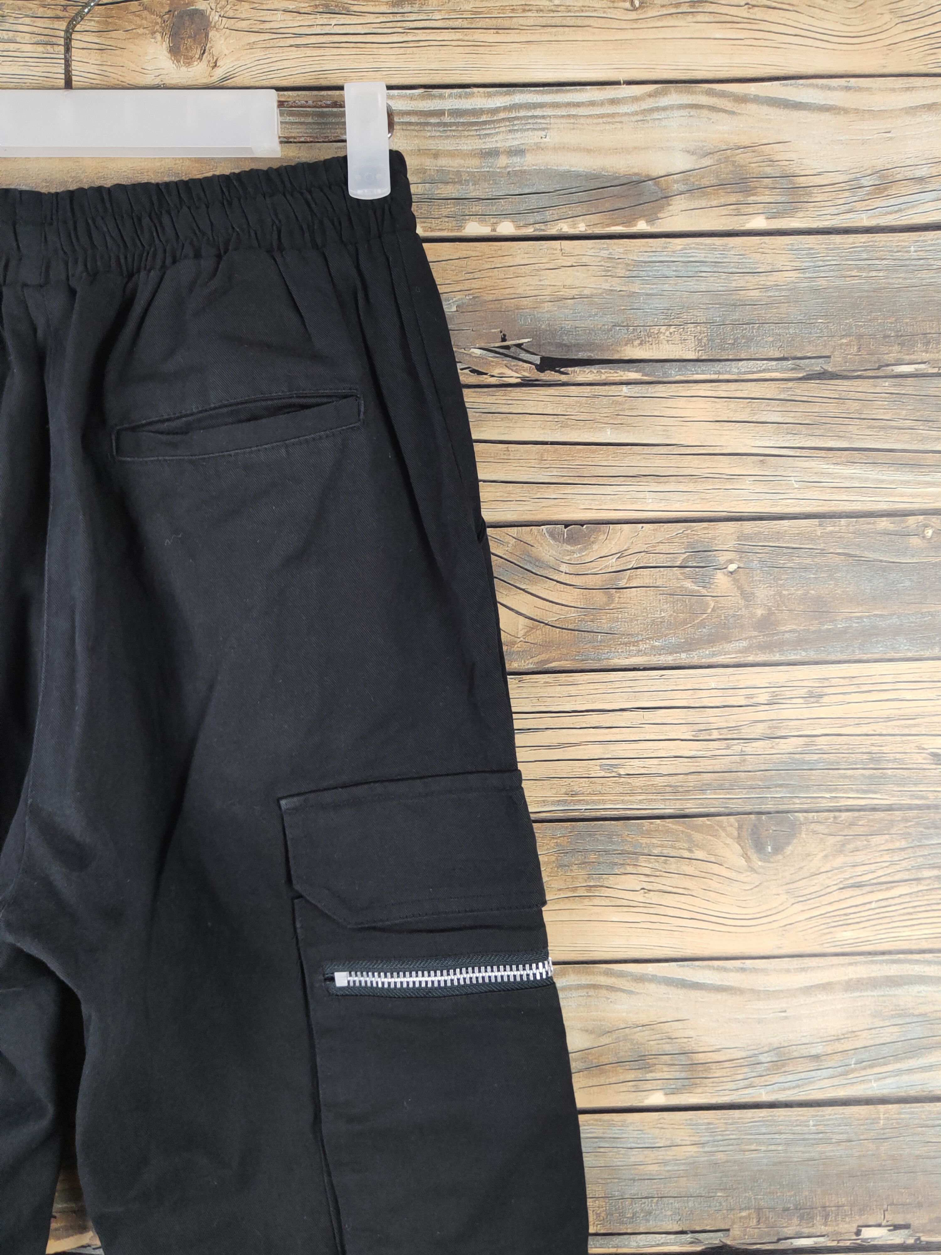 Japanese Brand DL Takeasy Black Multipocket Joggers #1359 Size US 28 / EU 44 - 10 Thumbnail