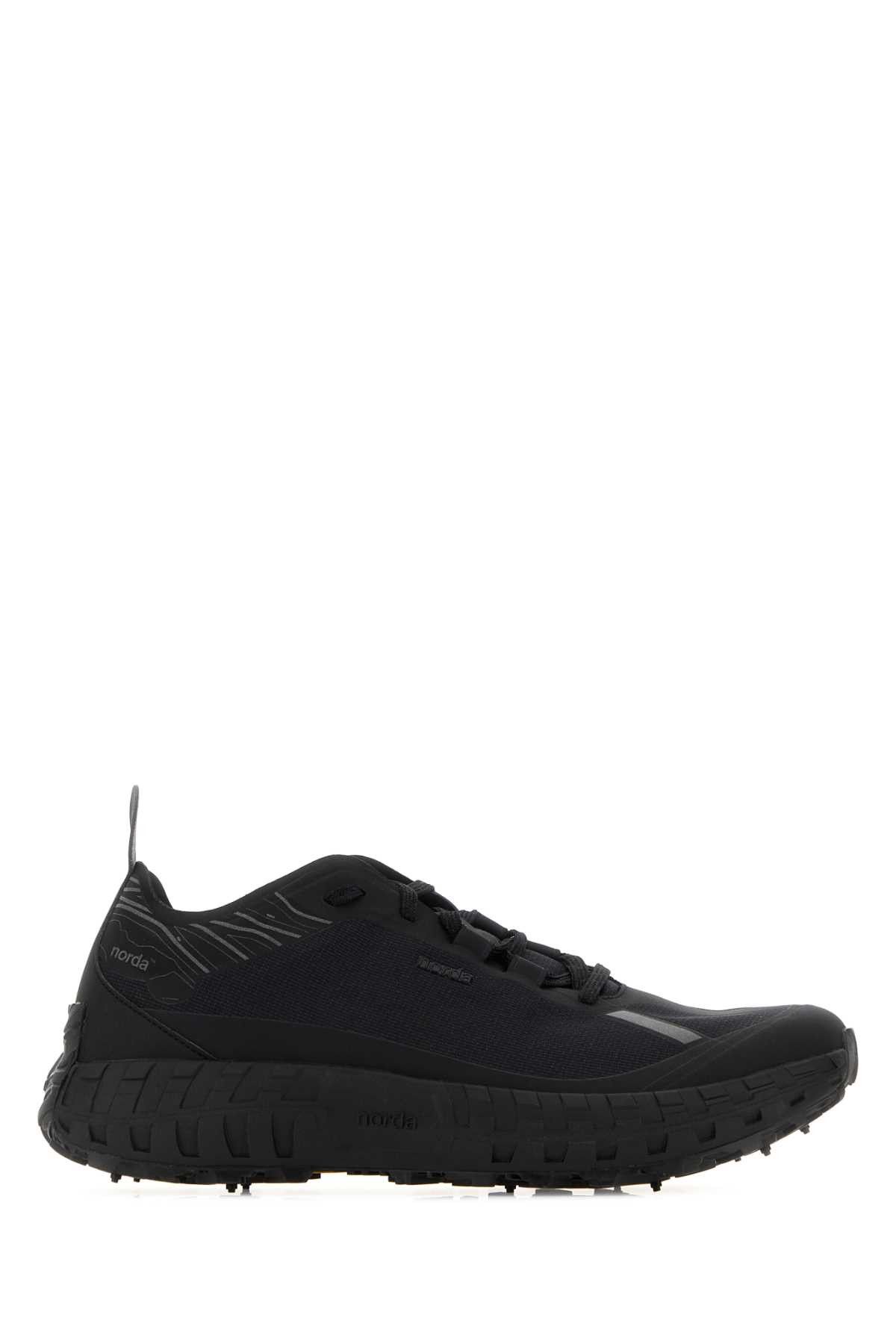 norda Black Canvas Sneakers Size US 12.5 / EU 45-46 - 1 Thumbnail