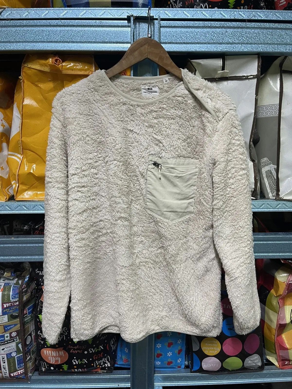 Engineered Garments × Uniqlo Uniqlo x Engineered Garments Fleece Pullover – White Size US L / EU 52-54 / 3 - 1 Thumbnail