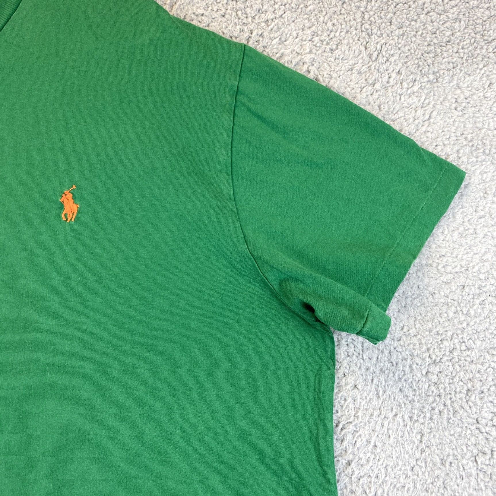 Polo Ralph Lauren Polo Ralph Lauren Shirt Mens Large Green Short Sleeve Casual Preppy Cotton Pony Logo Size US L / EU 52-54 / 3 - 2 Thumbnail
