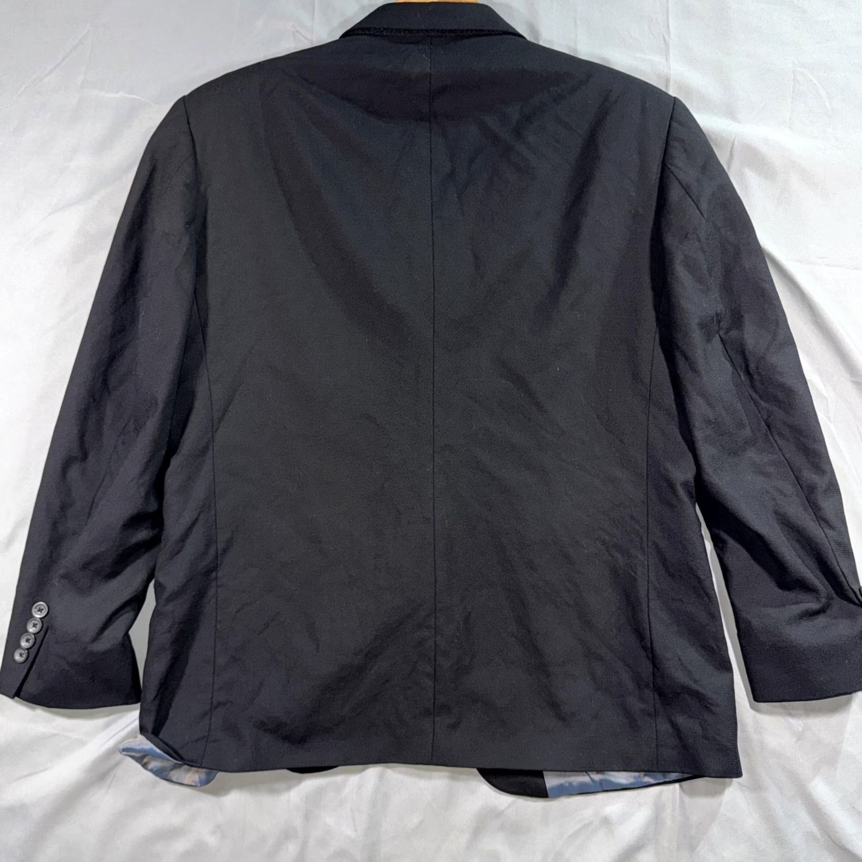 Oscar De La Renta Oscar de la Renta Suit Jacket Mens 40 Short Black Wool Three-Button Formal Size US 40 / EU 56 - 2 Thumbnail