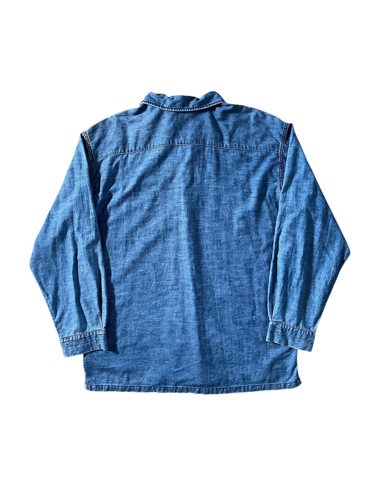 Blue Blue Japan × HOLLYWOOD RANCH MARKET × Japanese Brand Vintage Blue Blue Japan 🇯🇵 Lace Pullover Size US XL / EU 56 / 4 - 3 Thumbnail