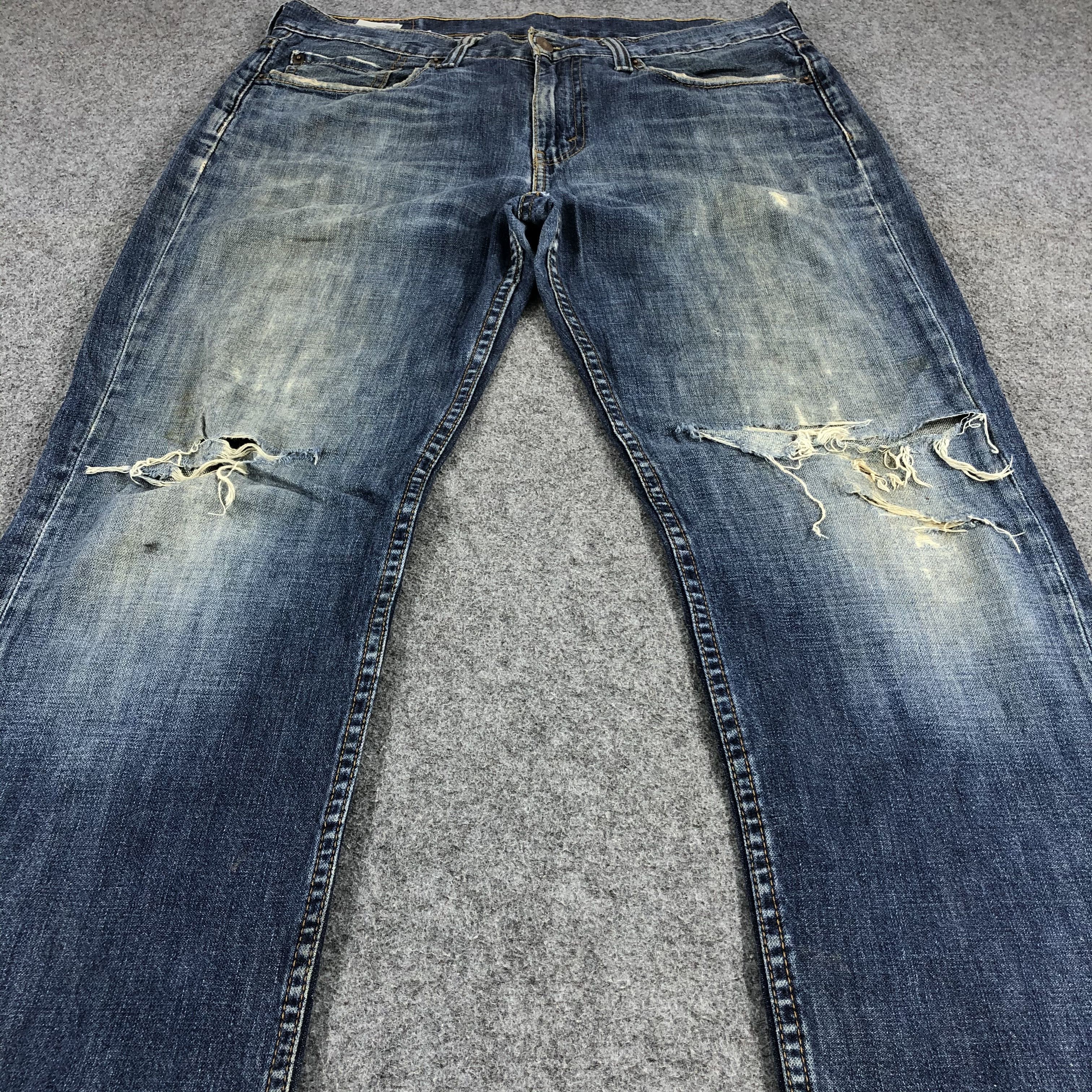Levi's Vintage Distress Levis 514 Jeans-JM1138 Size US 36 / EU 52 - 3 Thumbnail