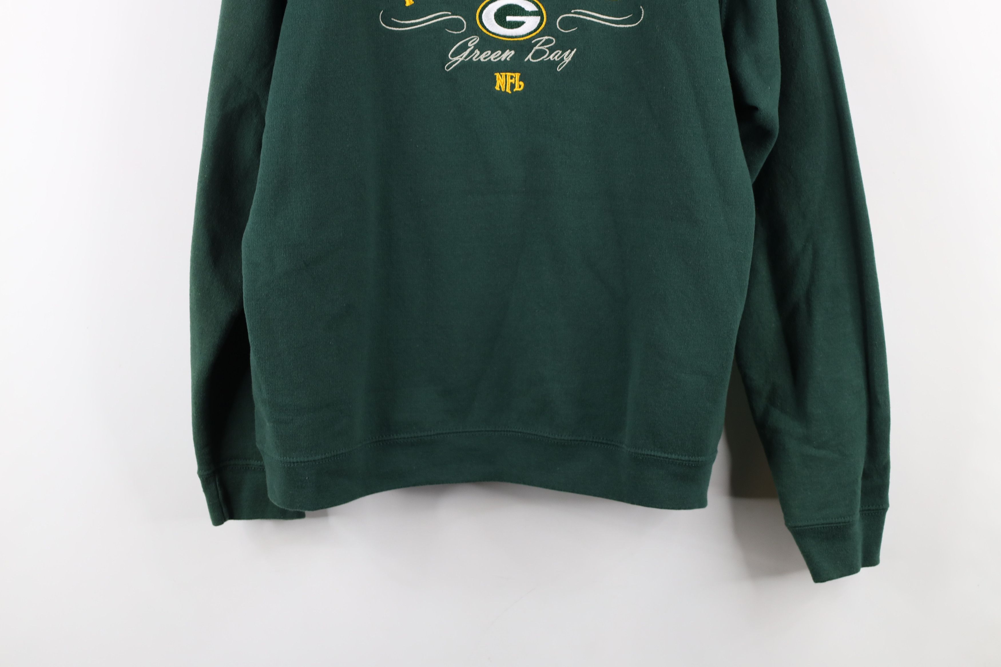 Vintage Vintage 90s Script Green Bay Packers Football Sweatshirt Size XL / US 12-14 / IT 48-50 - 3 Thumbnail