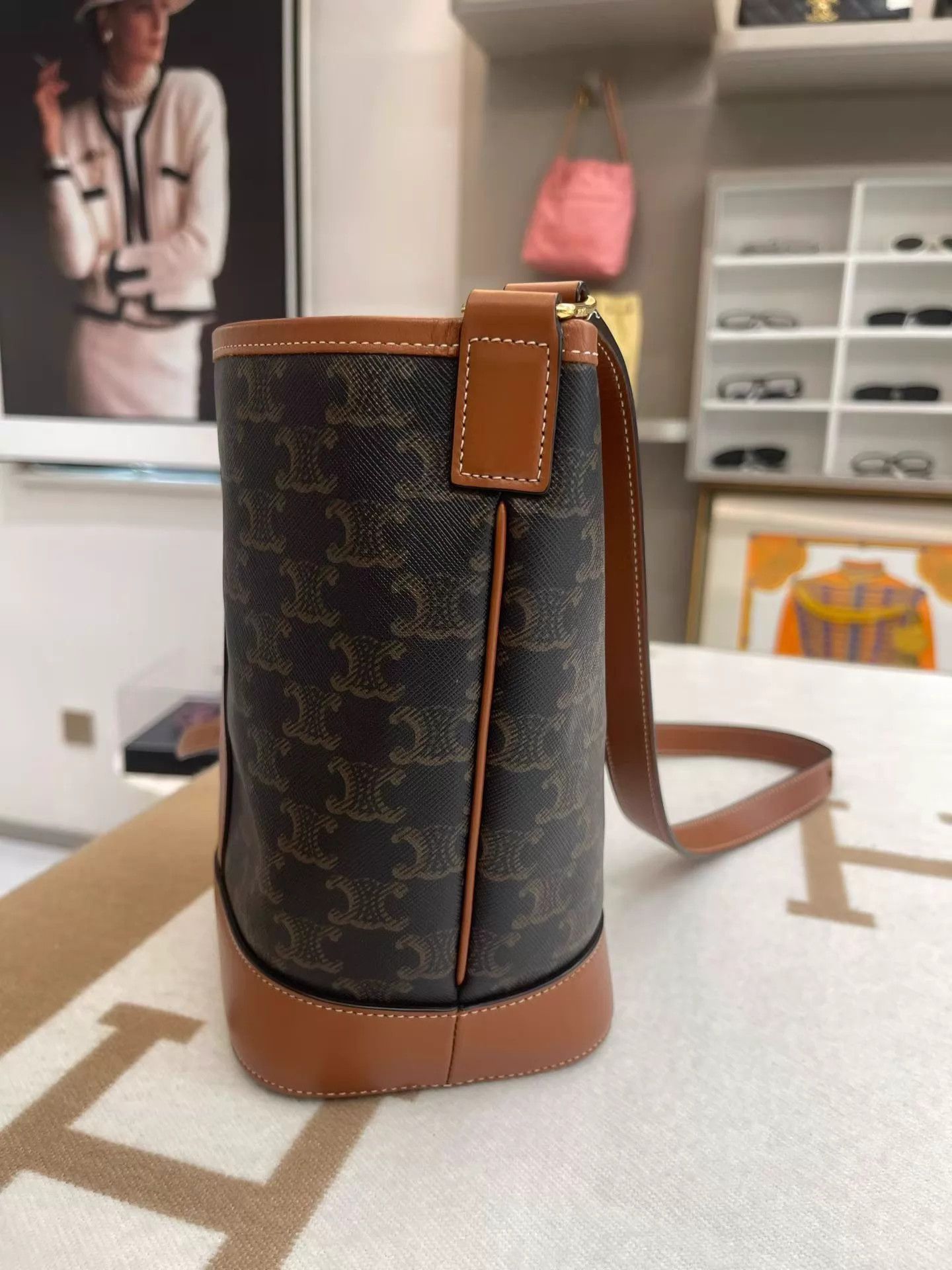 Celine Celine Bucket Bag 17x22x12cm AH107 Excellent Adjustable Size ONE SIZE - 3 Thumbnail