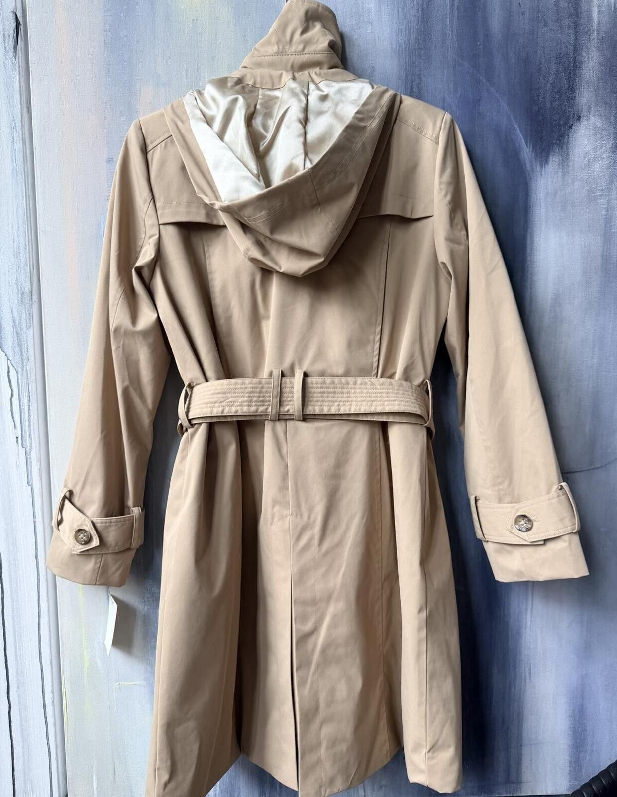 Cole Haan NWT Cole Haan Signature Hooded Trench Rain Coat Beige Medium Size M / US 6-8 / IT 42-44 - 4 Thumbnail