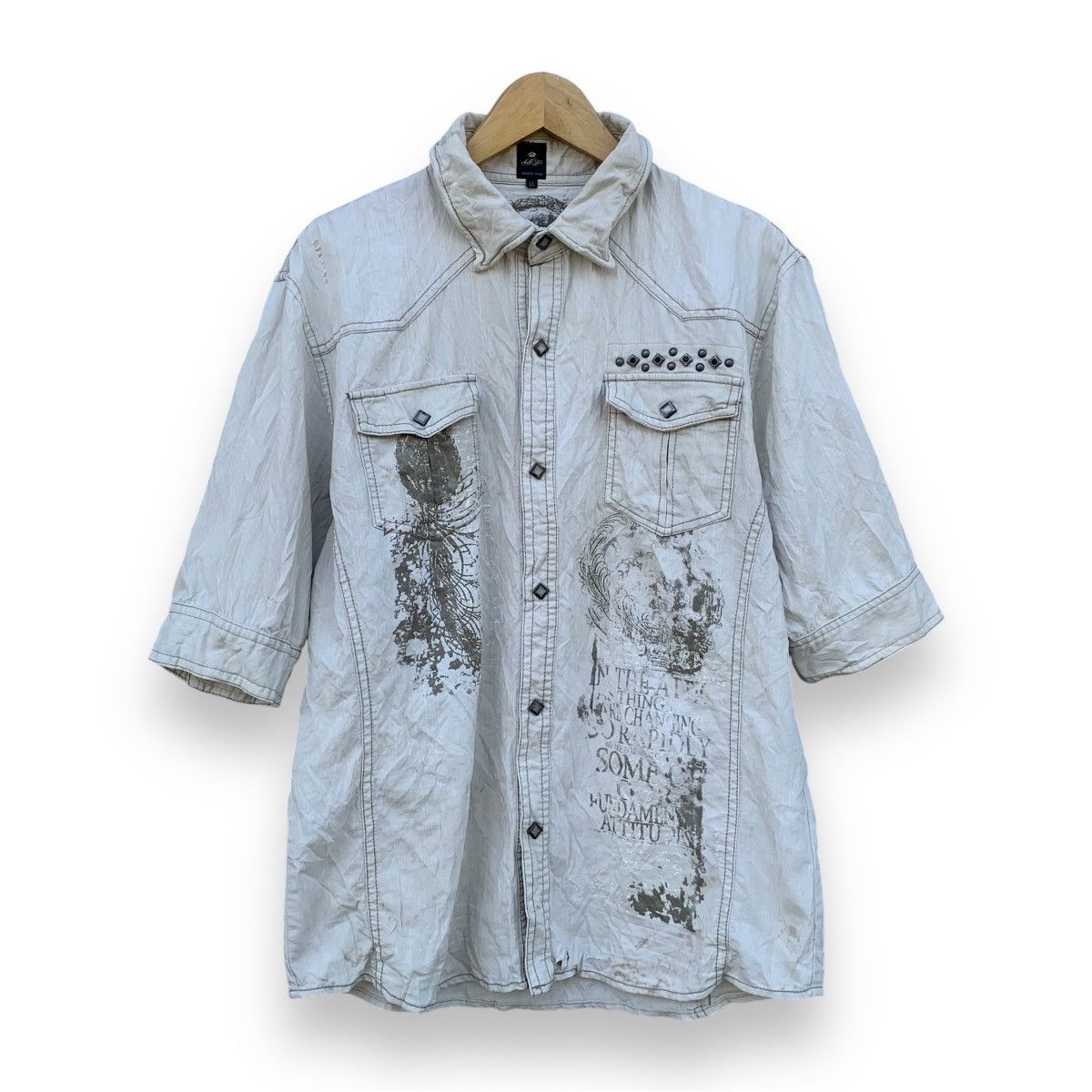If Six Was Nine × Japanese Brand × semanticdesign Sematic design poem western shirts Size US L / EU 52-54 / 3 - 1 Thumbnail