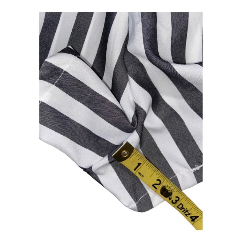 Designer Striped High Waist Shorts Size Small Size 28" / US 6 / IT 42 - 5 Thumbnail