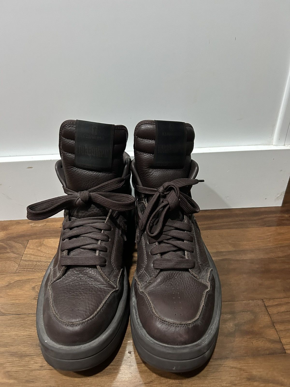 Rick Owens Drkshdw Rick Owens x DRKSHDW TURBOWPN Mid 'Clay' Size US 9 / EU 42 - 3 Thumbnail