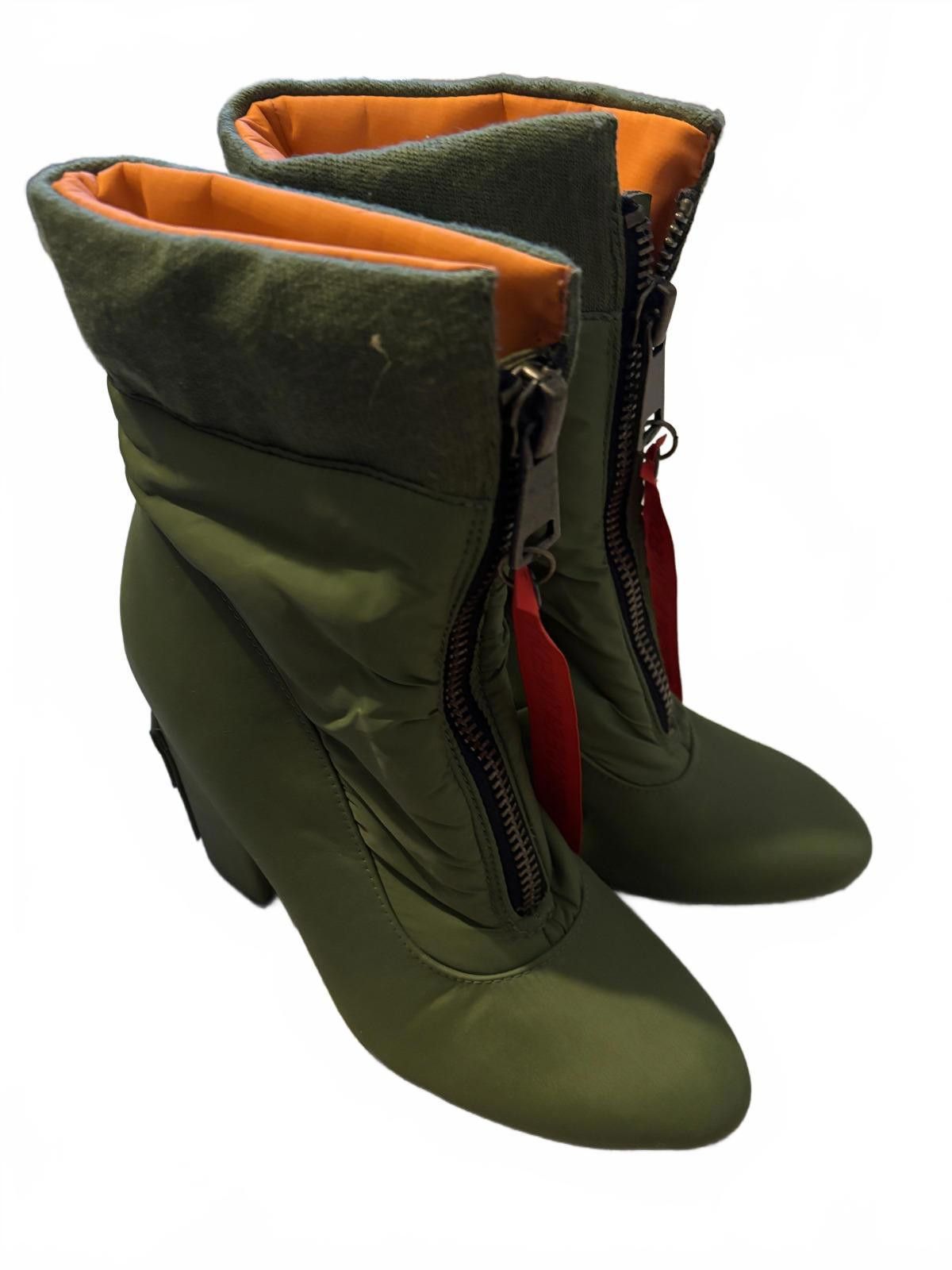 Other Dollskill POSTERGIRL Women Green Heeled Ankle Boots with Zip Size US 7 / IT 37 - 6 Thumbnail