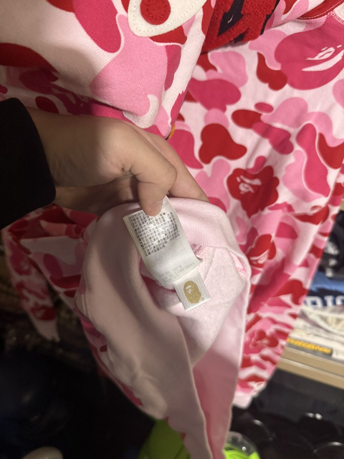 Bape Bape Pink Shark Quarterzip Hoodie Size US L / EU 52-54 / 3 - 6 Thumbnail