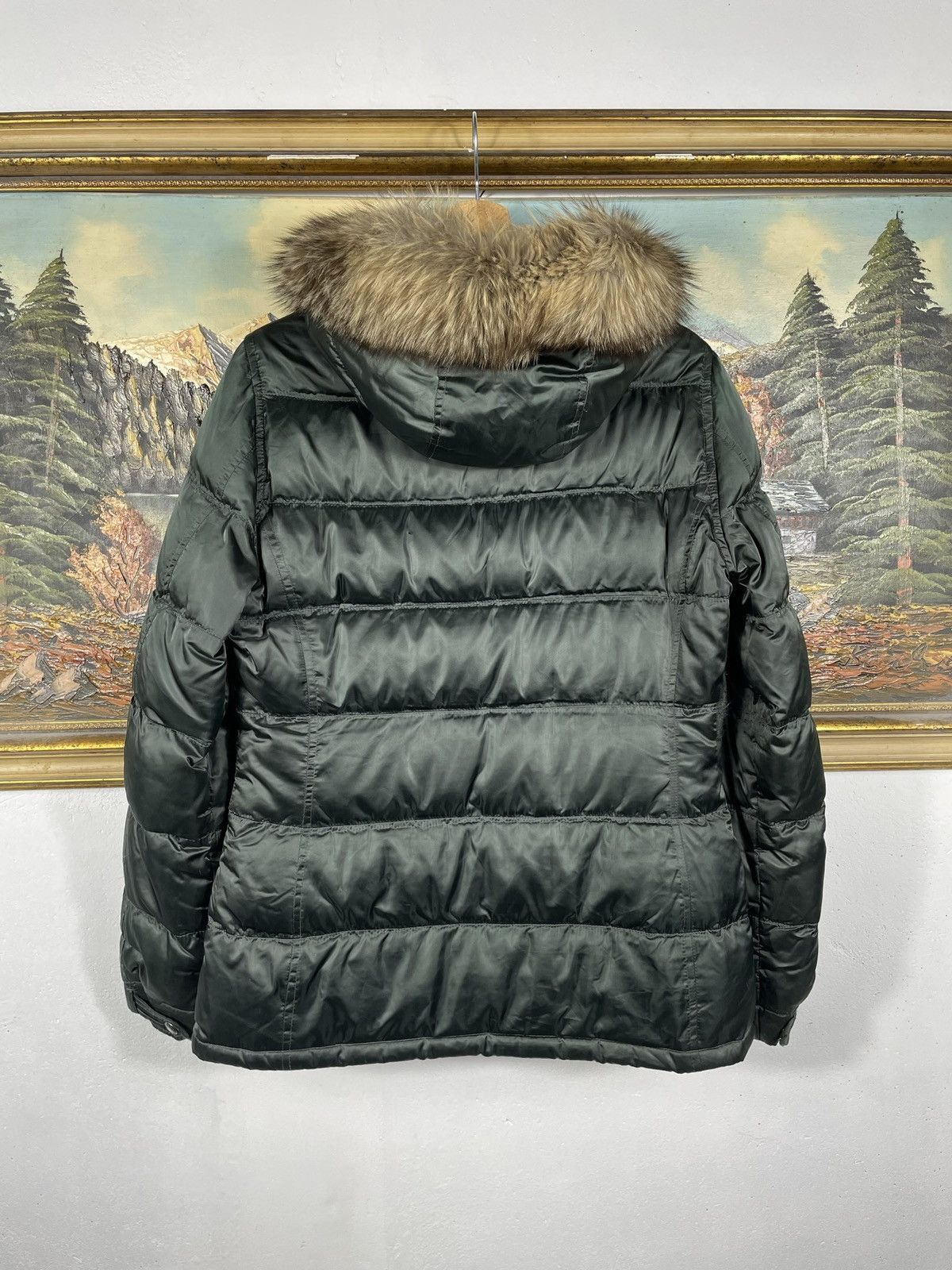 Designer × Prada Prada Green Down Winter Coat Warm Designer Luxury Old Money Size L / US 10 / IT 46 - 7 Thumbnail