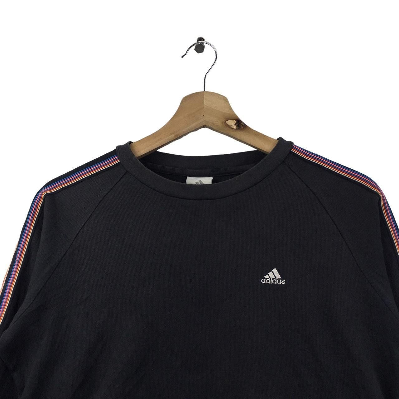 Adidas Vtg 90’ ADIDAS EQUIPMENT 3 Stripes Minimalist Sweatshirt Size S / US 4 / IT 40 - 2 Thumbnail