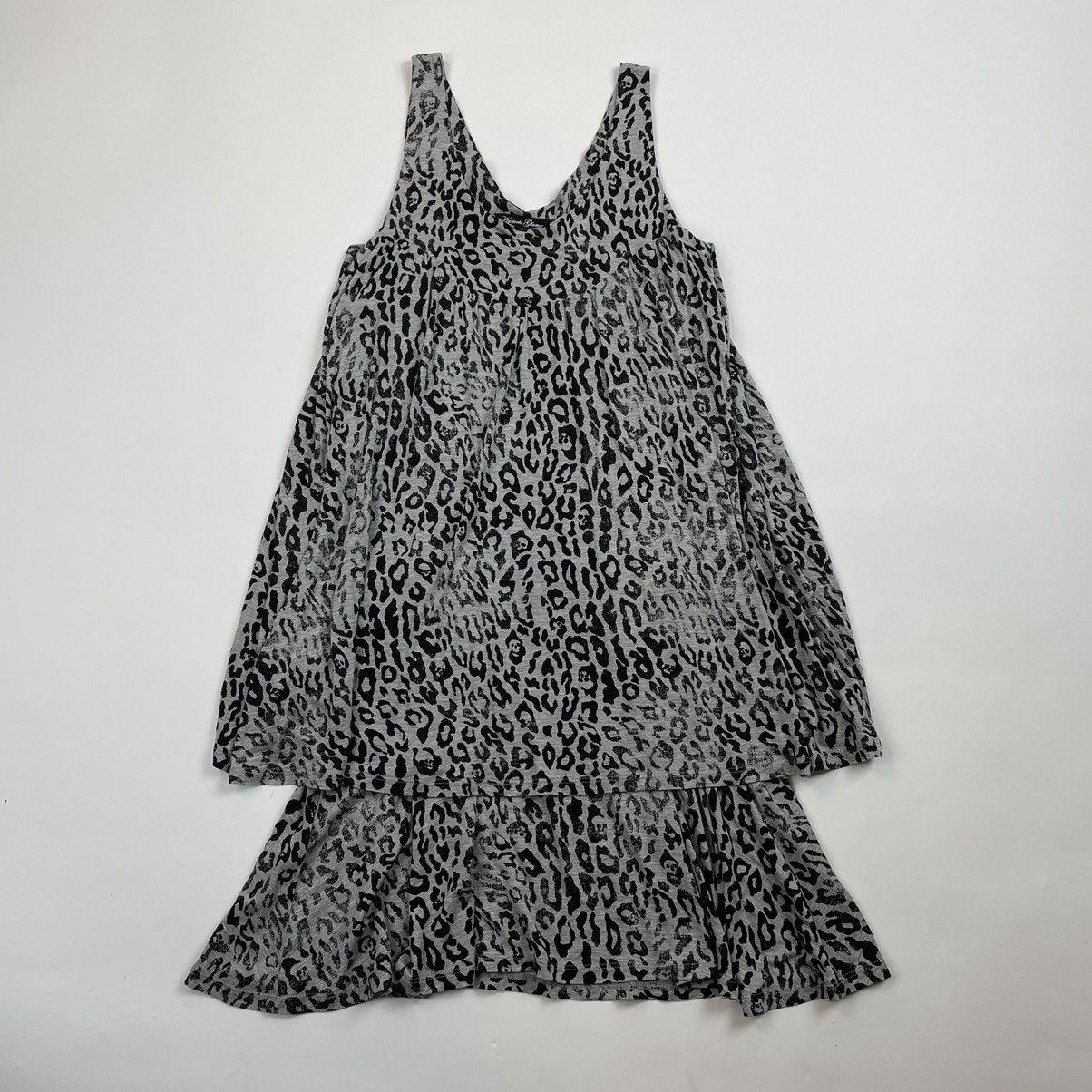 Image of Avant Garde x Hysteric Glamour Double Layered Dress in Cheetah, Women's (Size Small)