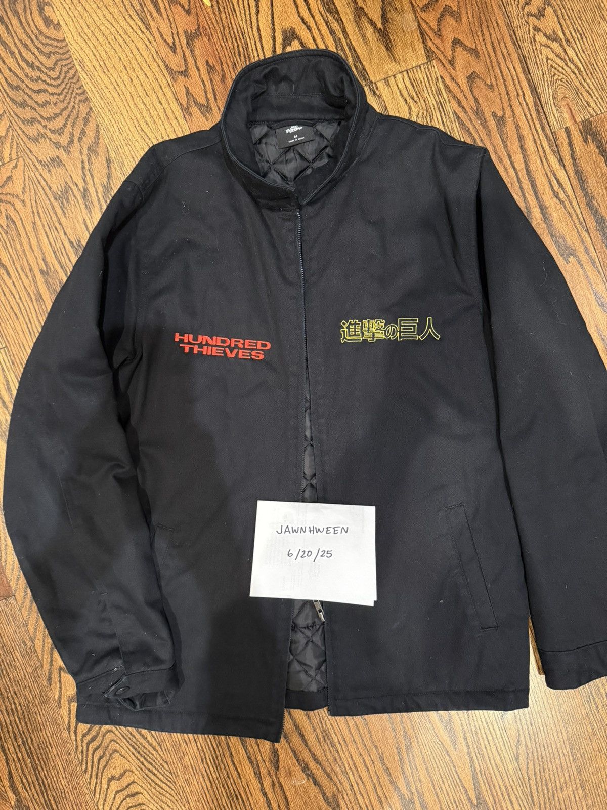 100 Thieves × Anime 100 THIEVES X ATTACK ON TITAN LEVI JACKET Size US M / EU 48-50 / 2 - 1 Thumbnail