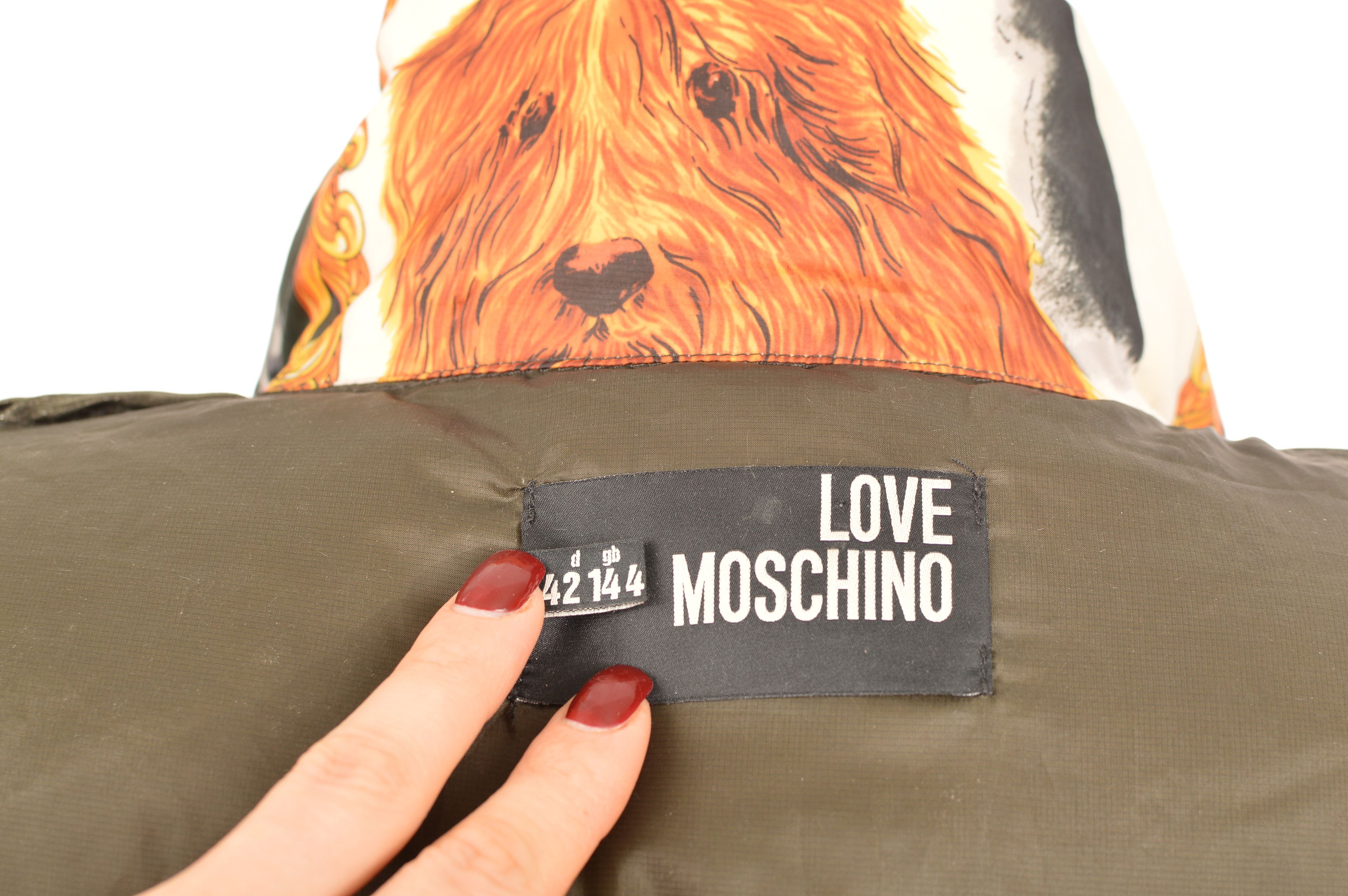 Love Moschino Love Moschino Down Puffer Jacket Lila Fufi Dog Print Size L / US 10 / IT 46 - 7 Thumbnail