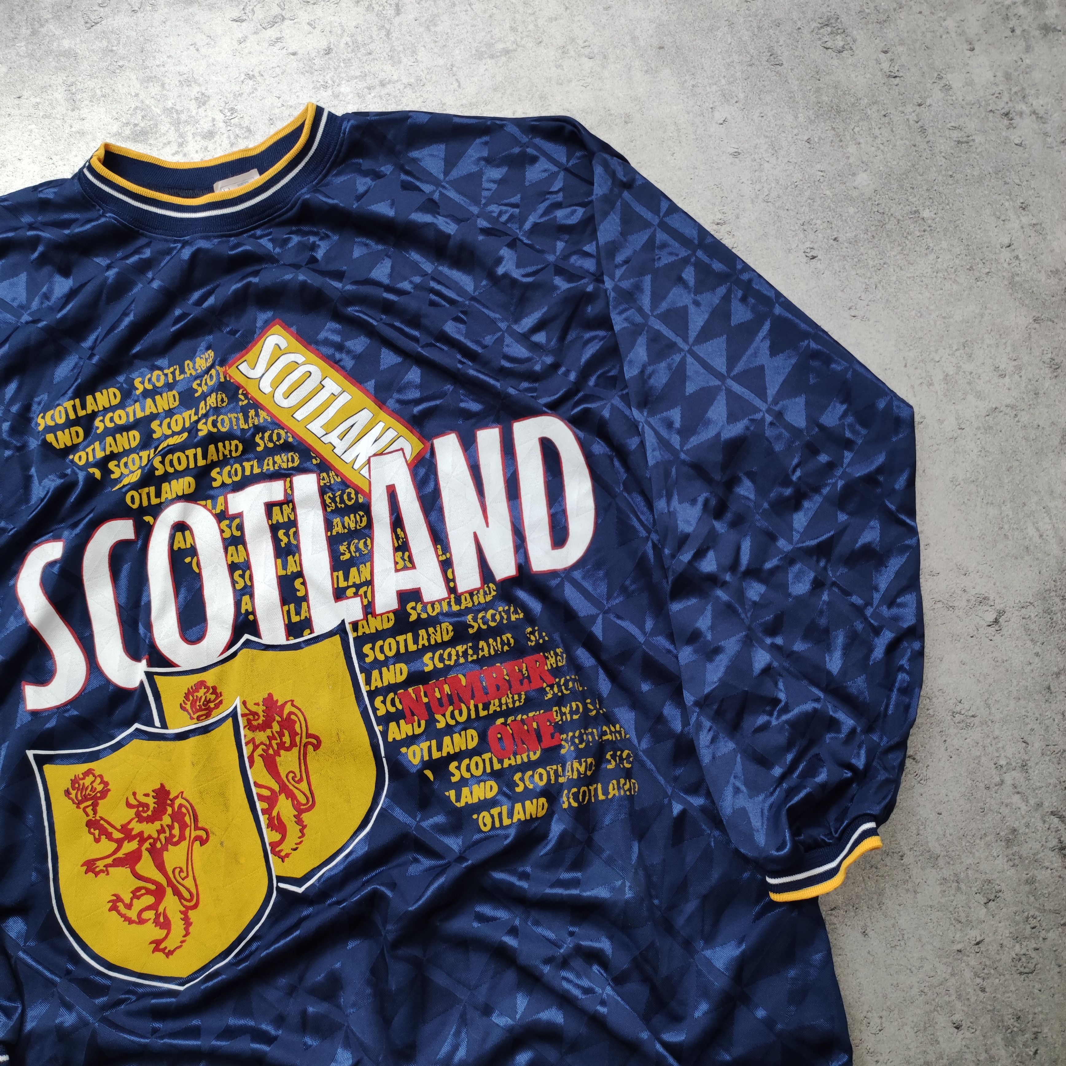 Vintage Vintage RARE 90s Scotland Galic Football Promo Long Jersey Size US L / EU 52-54 / 3 - 3 Thumbnail