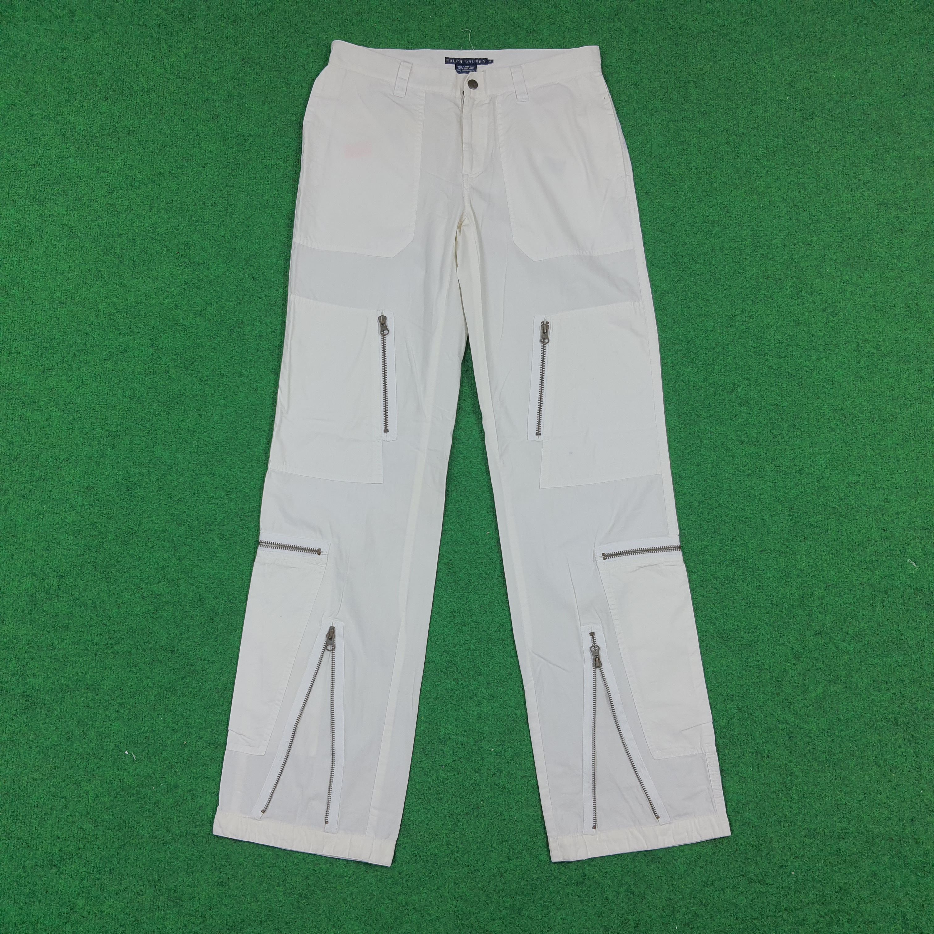 Ralph Lauren × Vintage Vintage Ralph Lauren Multiple Zipper Pocket Pants Size 29" - 1 Thumbnail