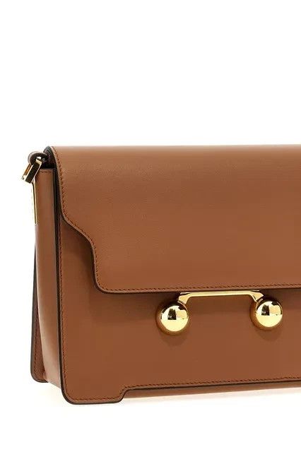 Marni MARNI Trunkaroo Medium Brown Leather Shoulder Bag New Size ONE SIZE - 3 Thumbnail