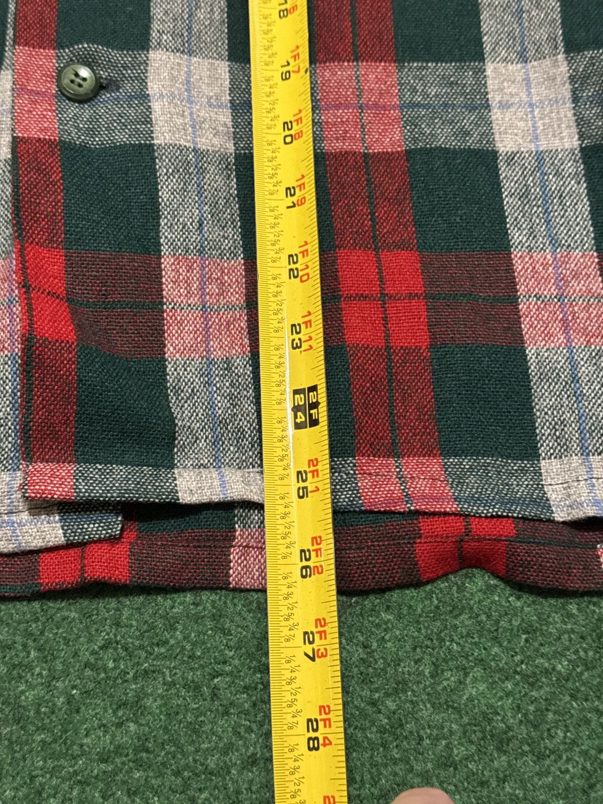 Vintage Vintage 70s 80s Wool Blend Plaid Button Up Flannel Shirt Size US S / EU 44-46 / 1 - 6 Thumbnail