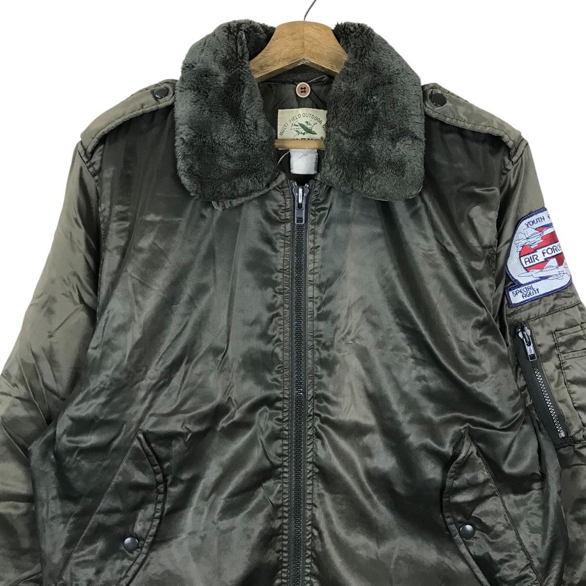 Vintage Vintage Migrant Full Zipper Flight Bomber Jacket Size US L / EU 52-54 / 3 - 2 Thumbnail