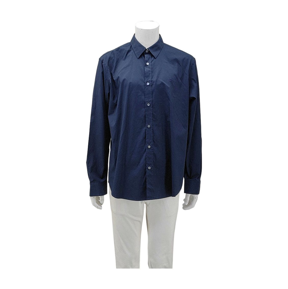 Burberry Burberry Cotton Blend Long Sleeve Shirt XXL Size US XXL / EU 58 / 5 - 1 Thumbnail