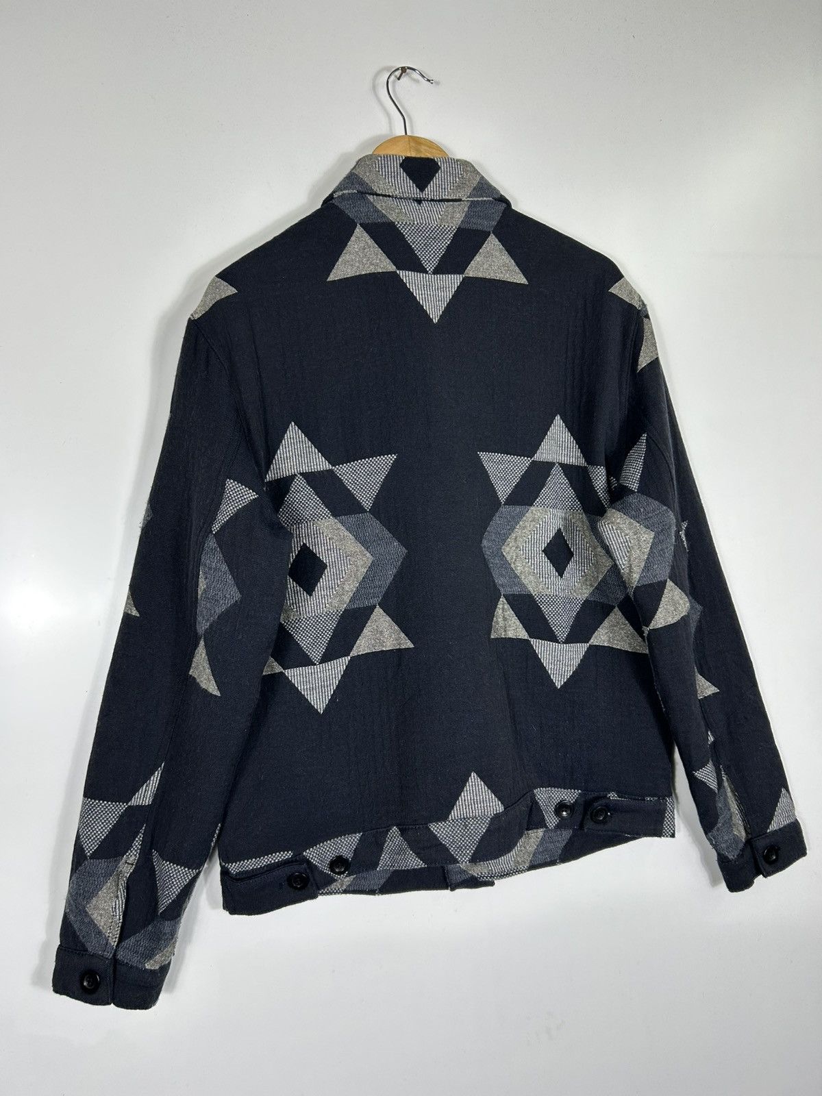 Zara ZARA Geometric Pattern Padded Jacket Abstract Triangle Print Size US L / EU 52-54 / 3 - 15 Thumbnail