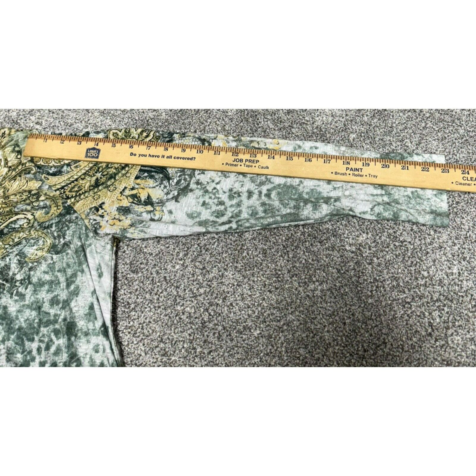 Other Women Plus XXL Top Rhinstones Boho Chic Garden Fairy Paisley Size XXL / US 16-18 / IT 52-54 - 9 Thumbnail