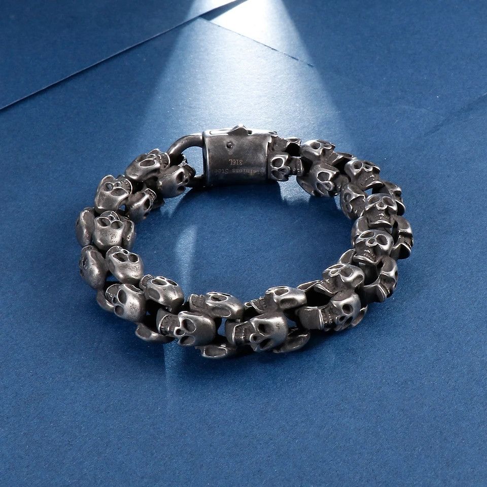 Other Evil Ghost Head Skulls Bracelet Size ONE SIZE - 1 Thumbnail