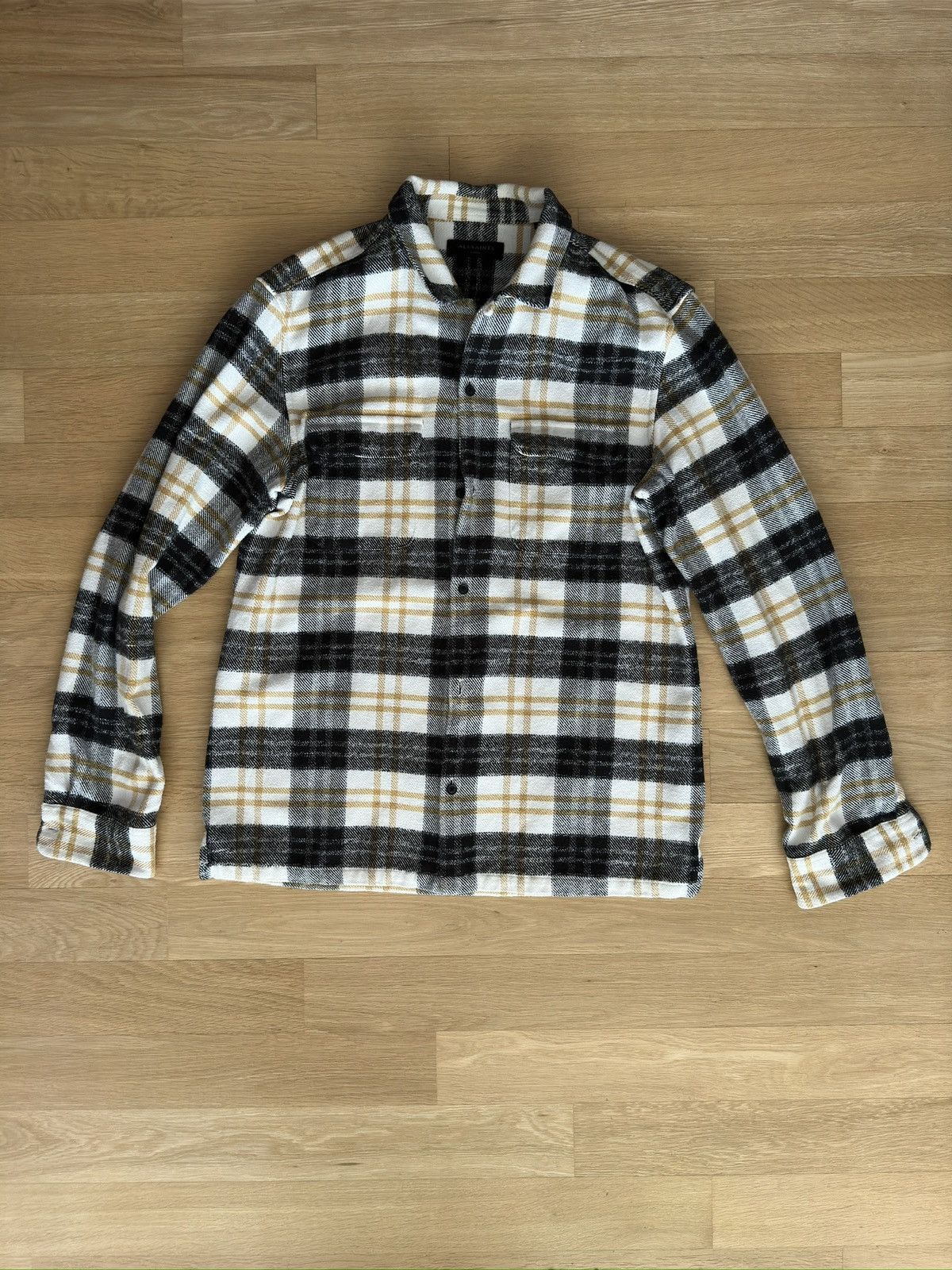 Allsaints All Saints Flannel Shirt Size US L / EU 52-54 / 3 - 1 Thumbnail