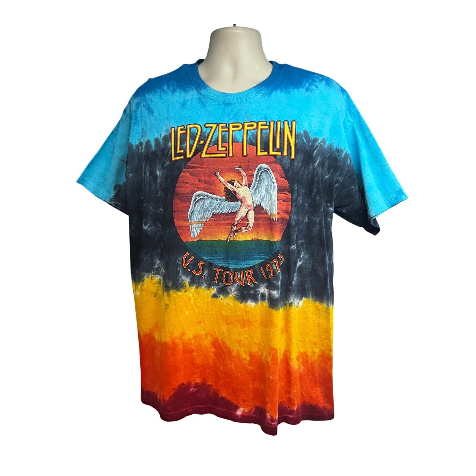 Led Zeppelin Led Zeppelin Concert Tour Graphic Tee XL Music Rock Band Size US XL / EU 56 / 4 - 1 Thumbnail