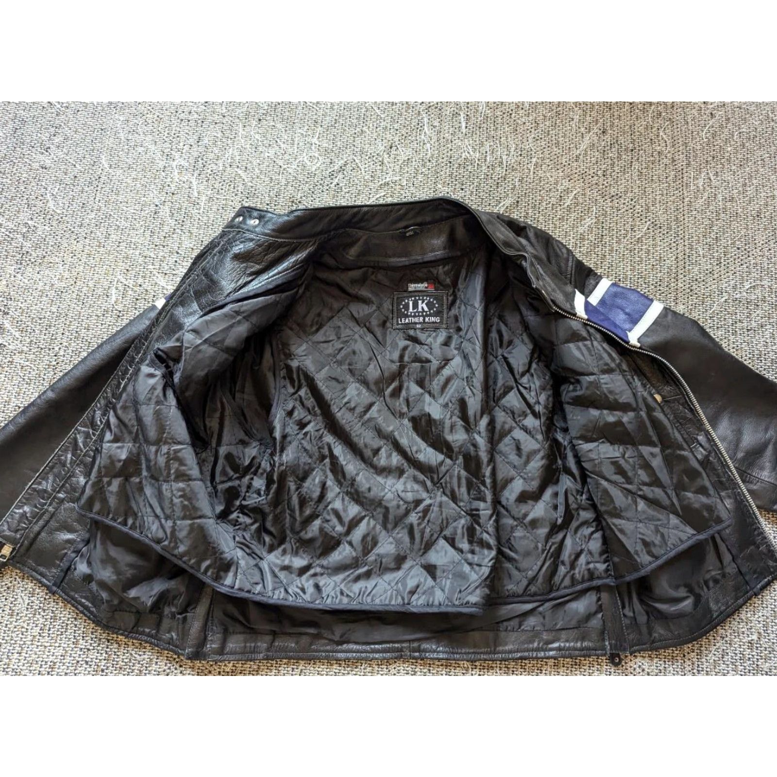 Vintage VINTAGE Harley Motorcycle Jacket 2XL Black Leather Cafe Racer Striped Cowhide Mens 50-52 1990s Size US XXL / EU 58 / 5 - 5 Thumbnail