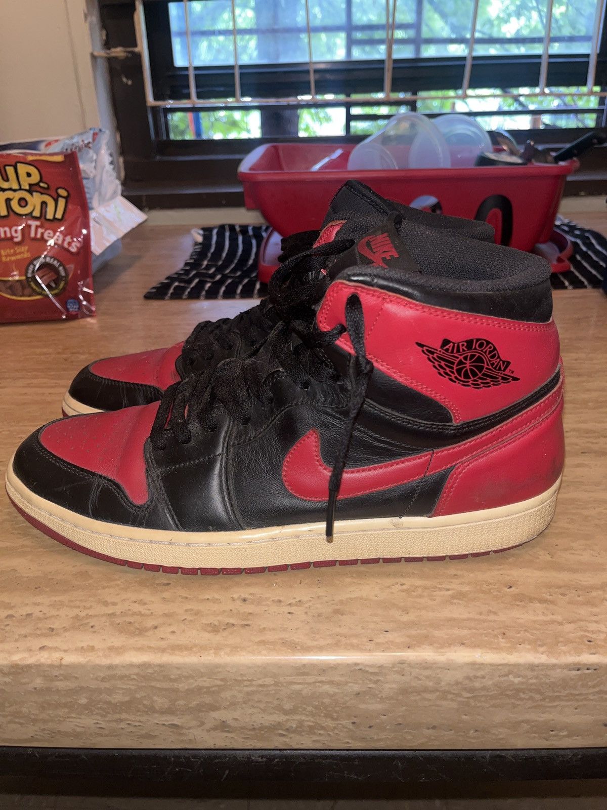 Jordan Brand × Nike Air Jordan 1 Breds “2013” Size US 12 / EU 45 - 4 Thumbnail