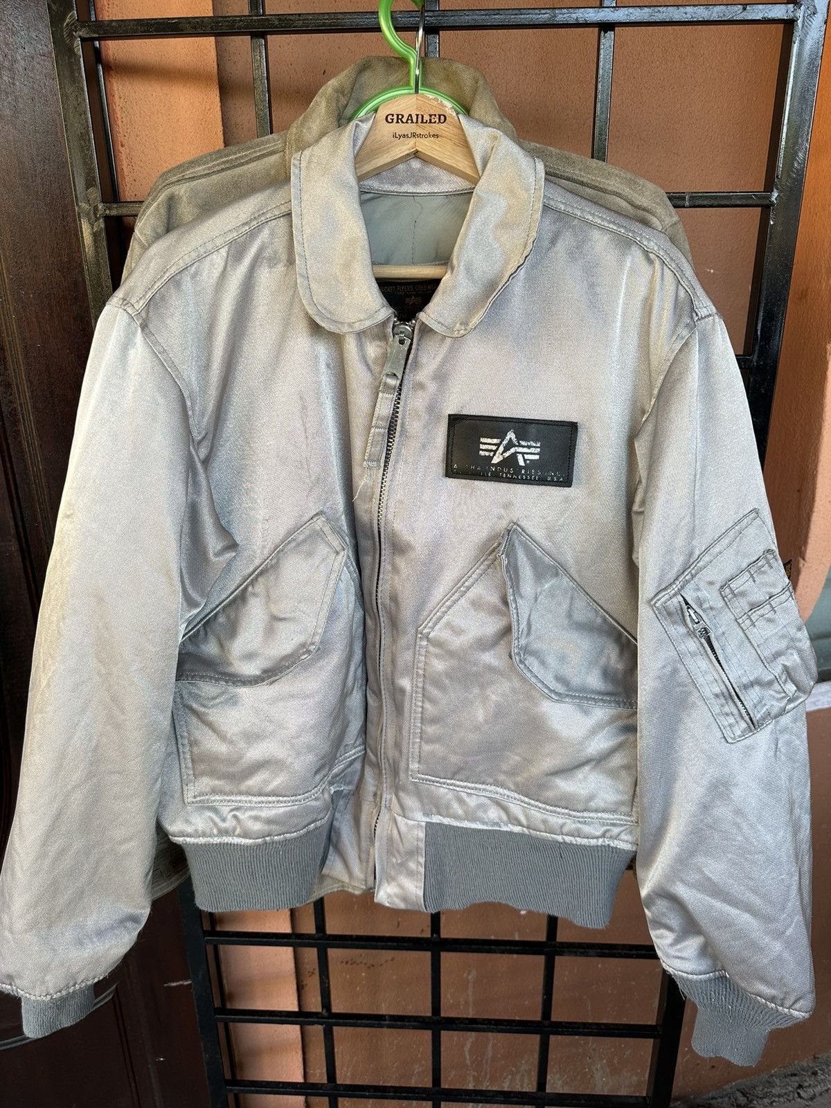 Buzz Rickson's Vintage Alpha Industries Silver Bomber Jacket Size US M / EU 48-50 / 2 - 11 Thumbnail