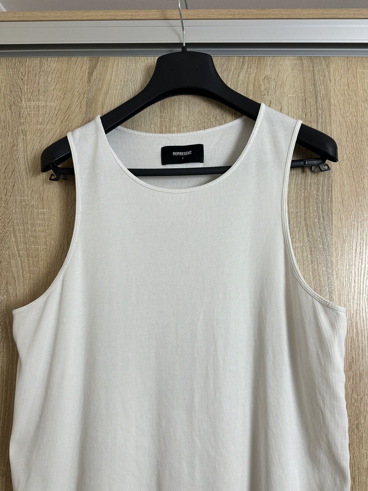 Represent Clo. 🔥 Represent White Ribbed Sleeveless T Shirt Tank Top Size US S / EU 44-46 / 1 - 2 Thumbnail