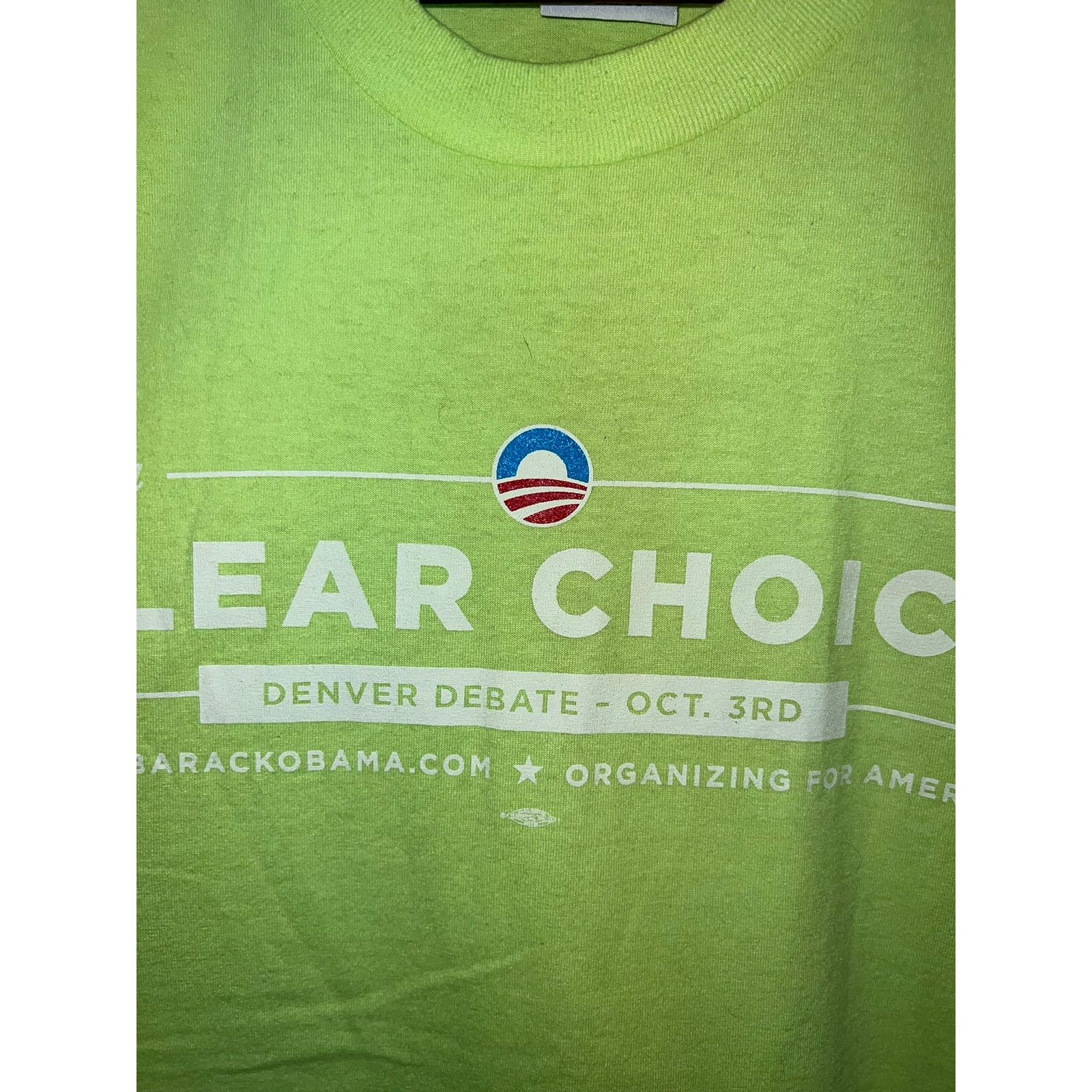 Vintage Vintage Denver Debate Shirt Vote Barack Obama Yellow Tee XL Size US XL / EU 56 / 4 - 3 Thumbnail